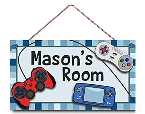 Personalized Kids Door Sign - Custom Wood Plaque for Boys Room Decor - Unique Gift for Birthdays & Holidays - Perfect for Bedroom, Nursery or Playroom