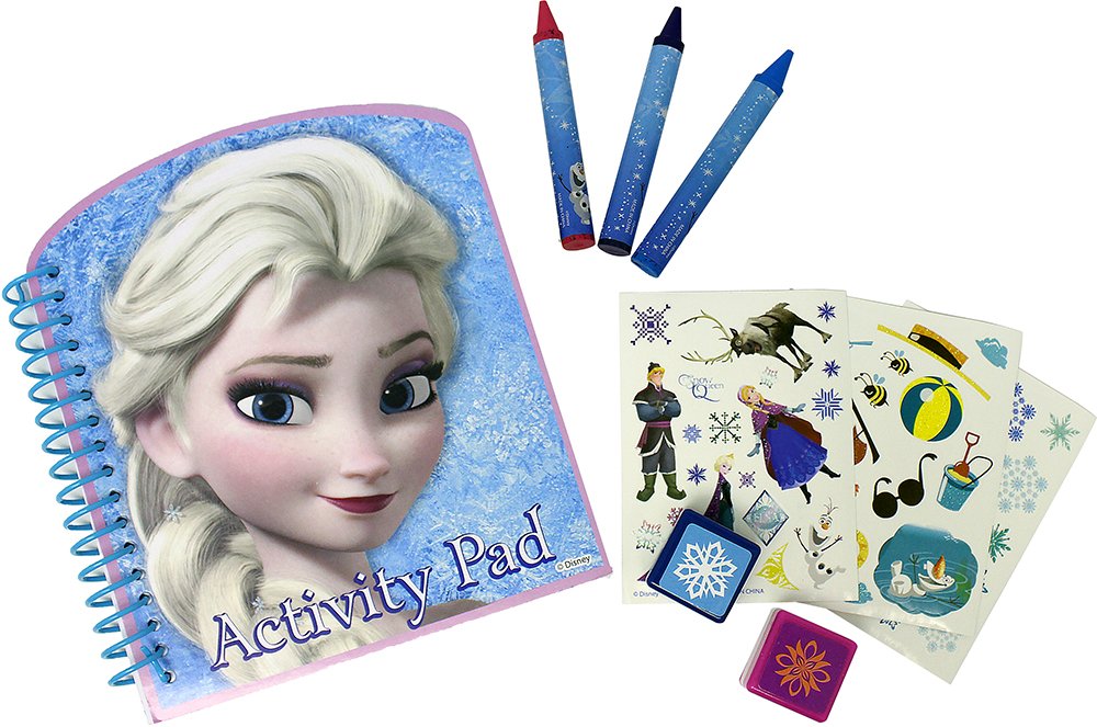 Frozen Stick N' Stamp Activity Set for Kids - Disney Frozen Arts & Crafts Kit - Creative Sticker & Stamp Play Set for Birthday Parties, Indoor Play & DIY Projects