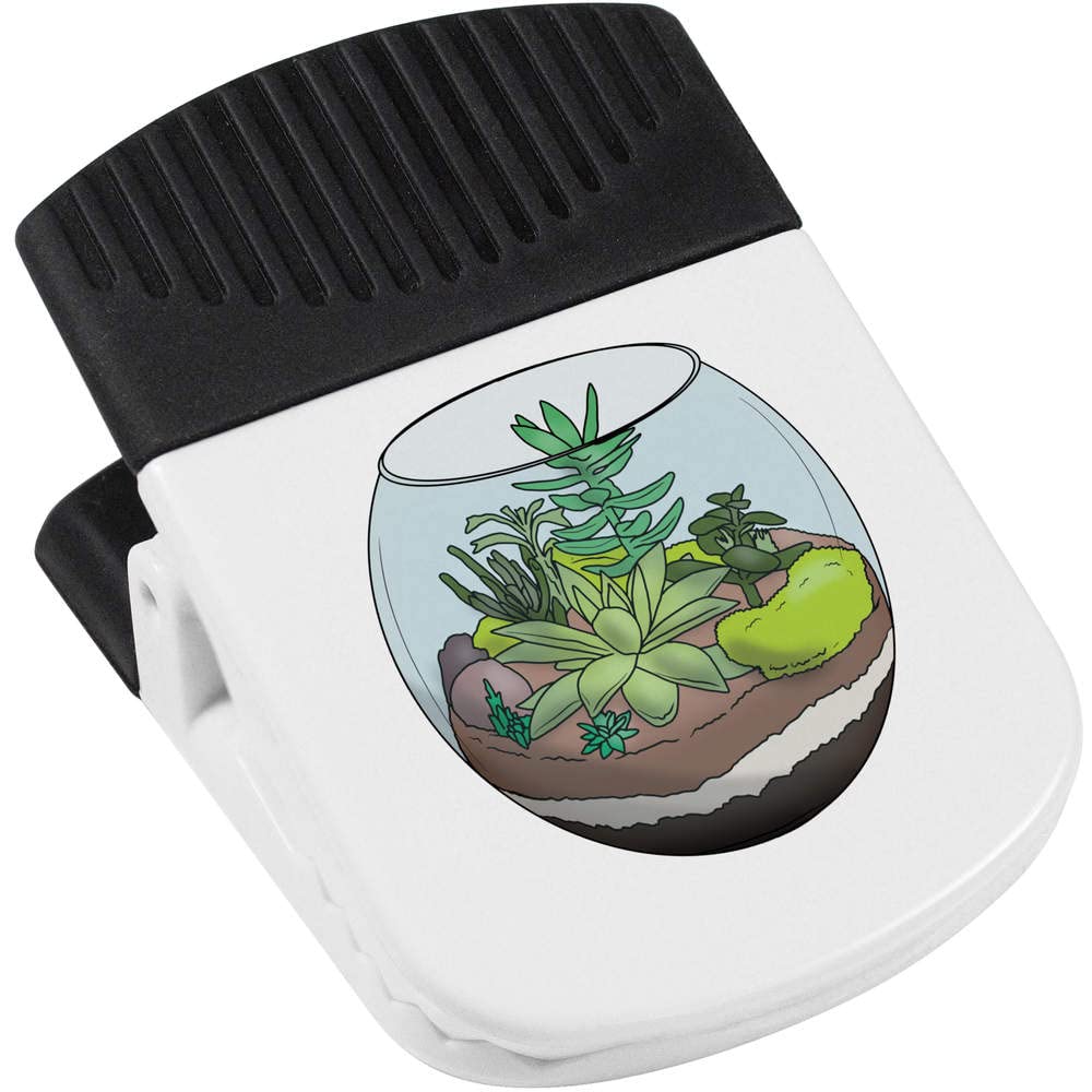 Azeeda Magnetic Clip for Succulent Terrarium - CP00034031 | Perfect for Home Office, Desk Decor, and DIY Plant Displays