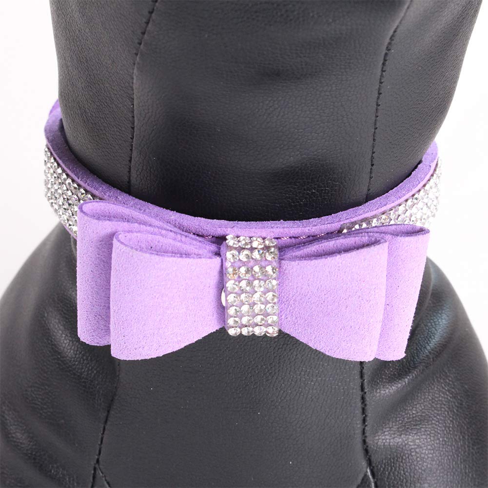 Sparkling Rhinestone Dog Collar & Leash Set - Crystal Diamond Pet Collar for Small & Medium Dogs | Fashionable & Dazzling Accessory for Daily Walks, Parties & Special Occasions