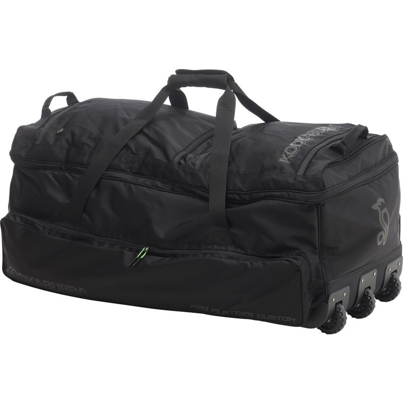 Kookaburra Pro Players Custom Cricket Wheel Bag - Durable Cricket Equipment Bag for Travel & Training - Perfect for Cricket Matches, Practice & Sports Gear Storage