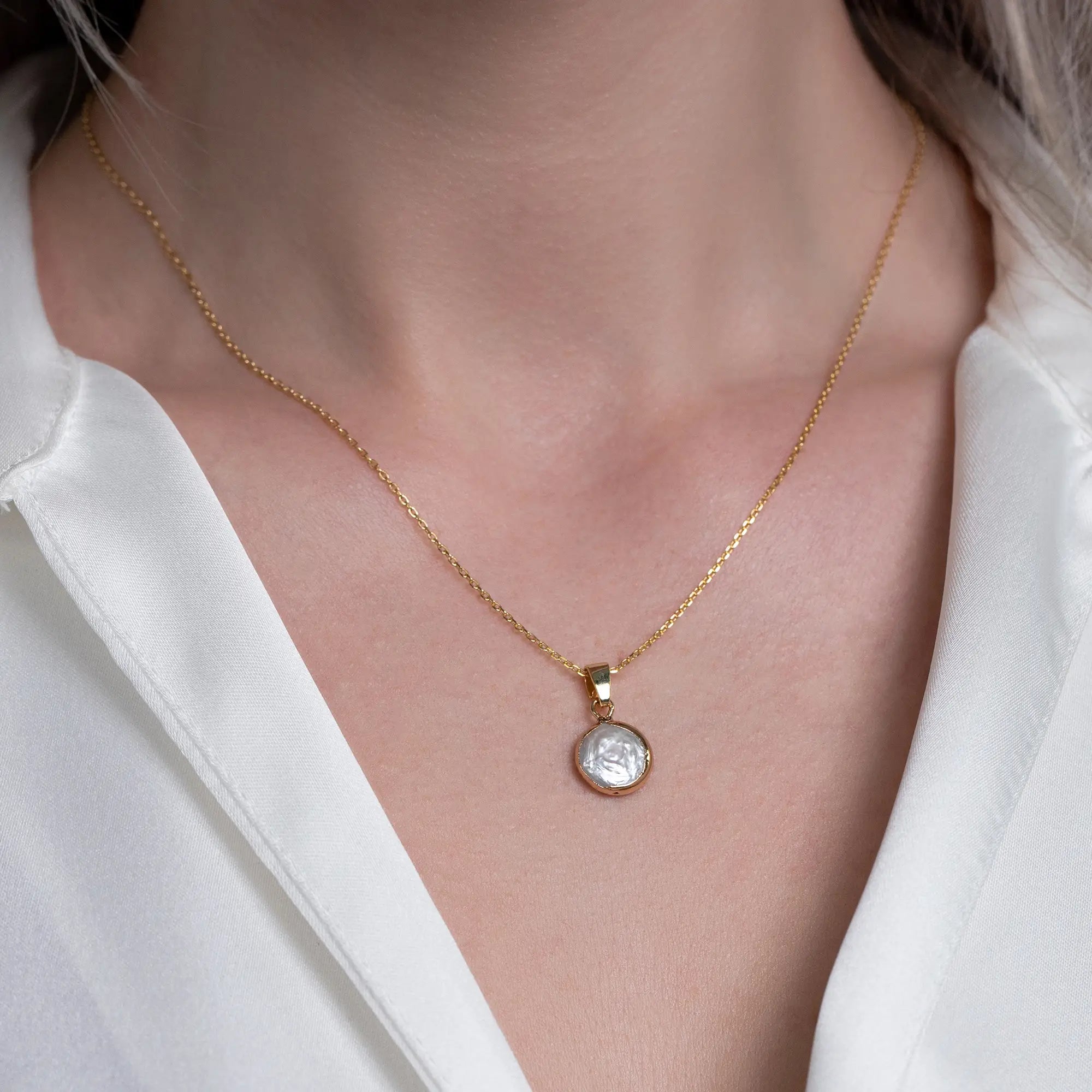 Moonlight Pearl Necklace - Elegant Cultured Pearl Jewelry for Women | Perfect for Weddings, Anniversaries & Special Occasions