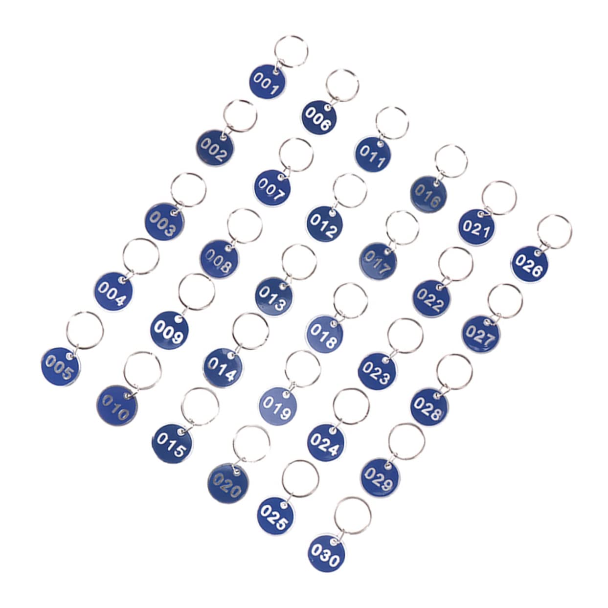 Hohopeti 100 Pack Metal Luggage Tags - Durable Number Plates for Travel, Office, Hotel & Home Organization - Perfect for Suitcases, Backpacks & Keychains