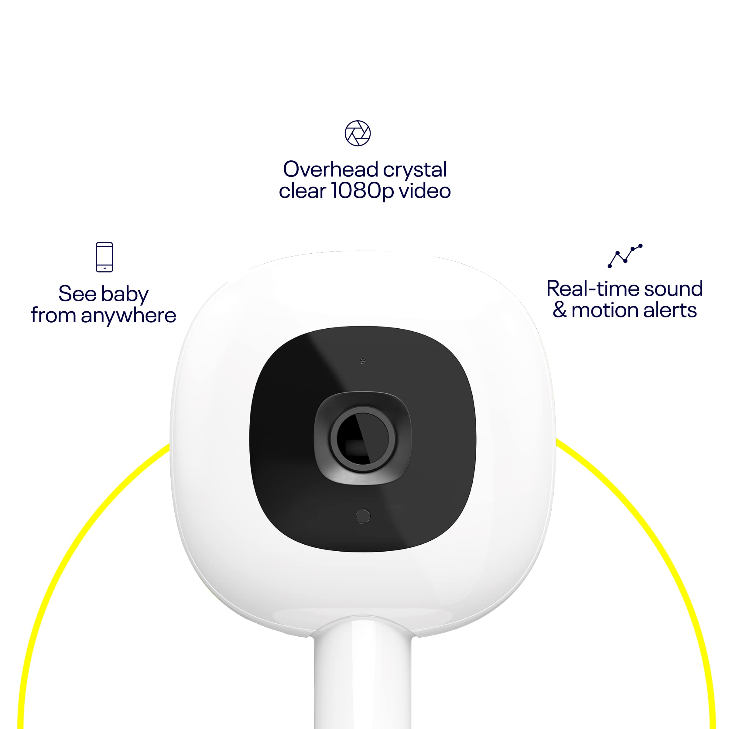 Nanit Pro Complete Baby Monitoring System with Wi-Fi HD Camera, Nightlight, Night Vision & Travel Case – Smart Baby Monitor for Home and Travel – Ideal for Newborns, Infants, and Toddlers