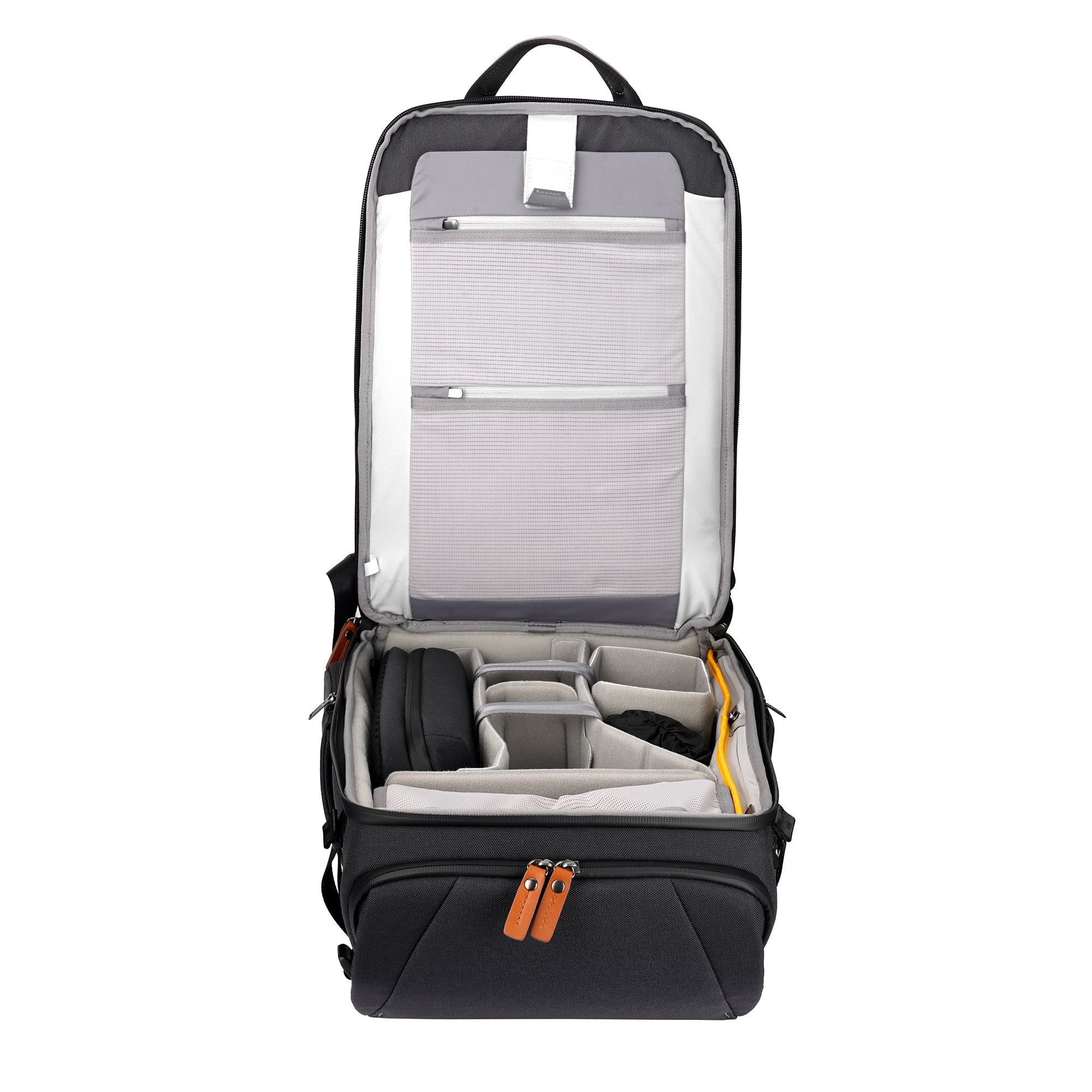 VEO CITY B46 Large DSLR Camera Backpack with Detachable Pouch - Waterproof & Durable Navy Blue Camera Bag for Travel, Hiking & Photography Enthusiasts