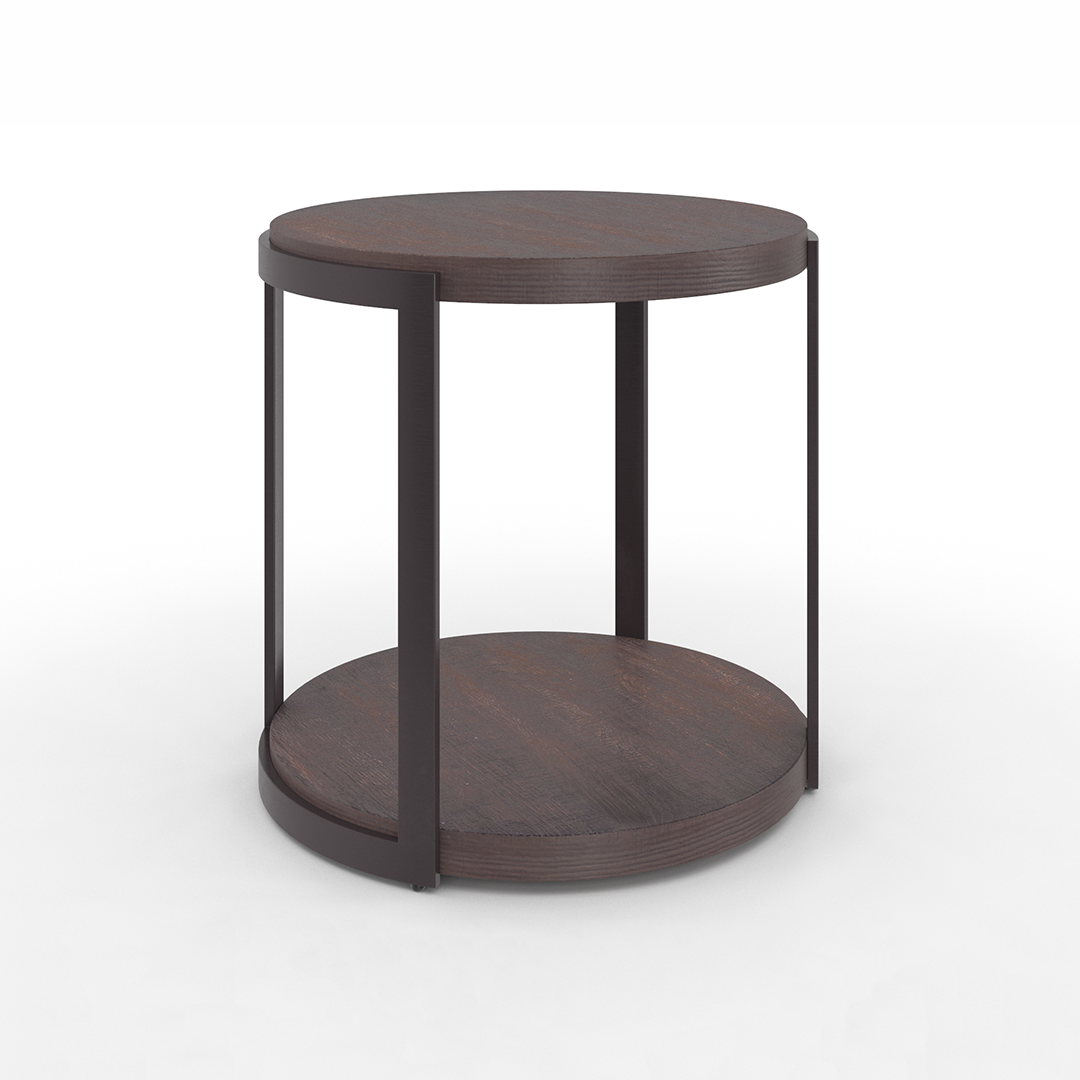 Modern Round End Table - Stylish & Functional Living Room Accent Table for Small Spaces, Sofa Side Table, Bedroom Nightstand - Perfect for Home Decor & Compact Areas