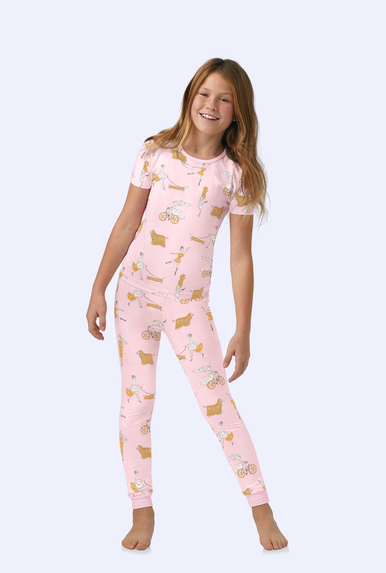 Say Yes To Pasta Kids Pajama Set - Short Sleeve Stretch Jersey PJs for Boys & Girls - Comfortable Sleepwear for Bedtime & Lounging