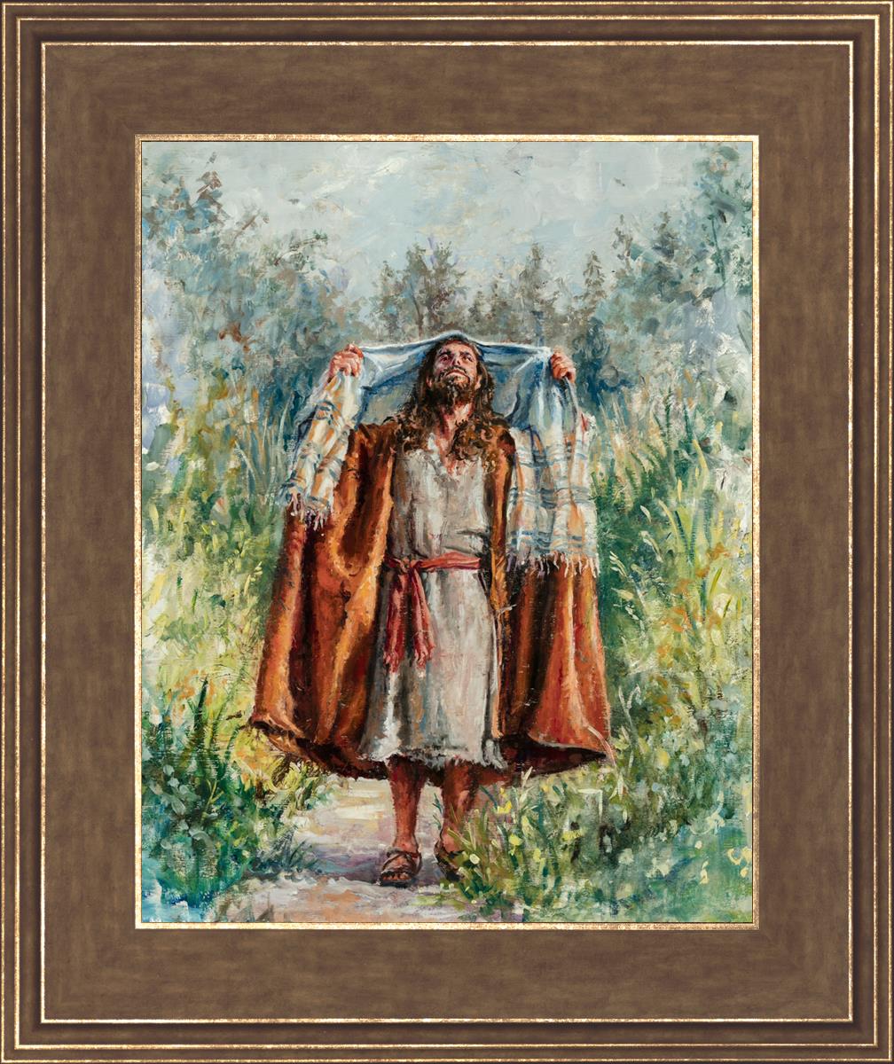 Jesus in the Wilderness - Religious Wall Art for Home & Church Decor - Inspirational Christian Gift for Prayer & Meditation Spaces