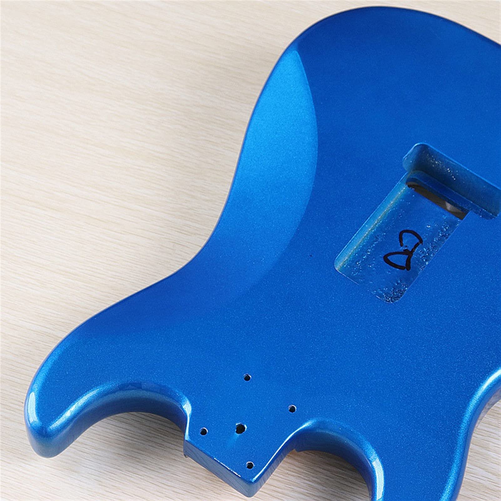 DIY Electric Guitar Kit - Metallic Blue Poplar Wood Guitar Body & Barrel for Beginners & Hobbyists | Perfect for Home Studio, Live Performances & DIY Projects