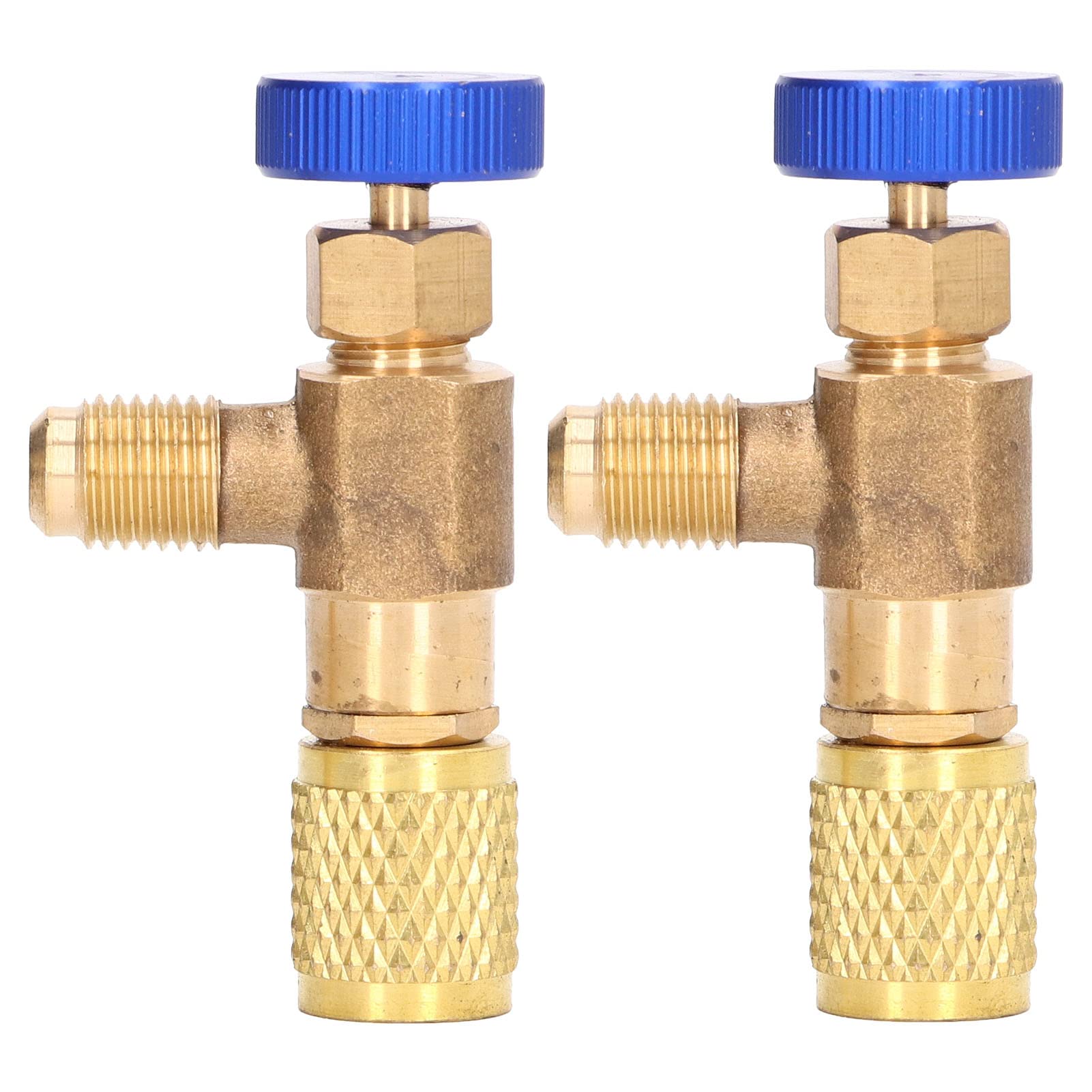 2Pcs R22 Refrigerant Charging Valve Set - 1/4