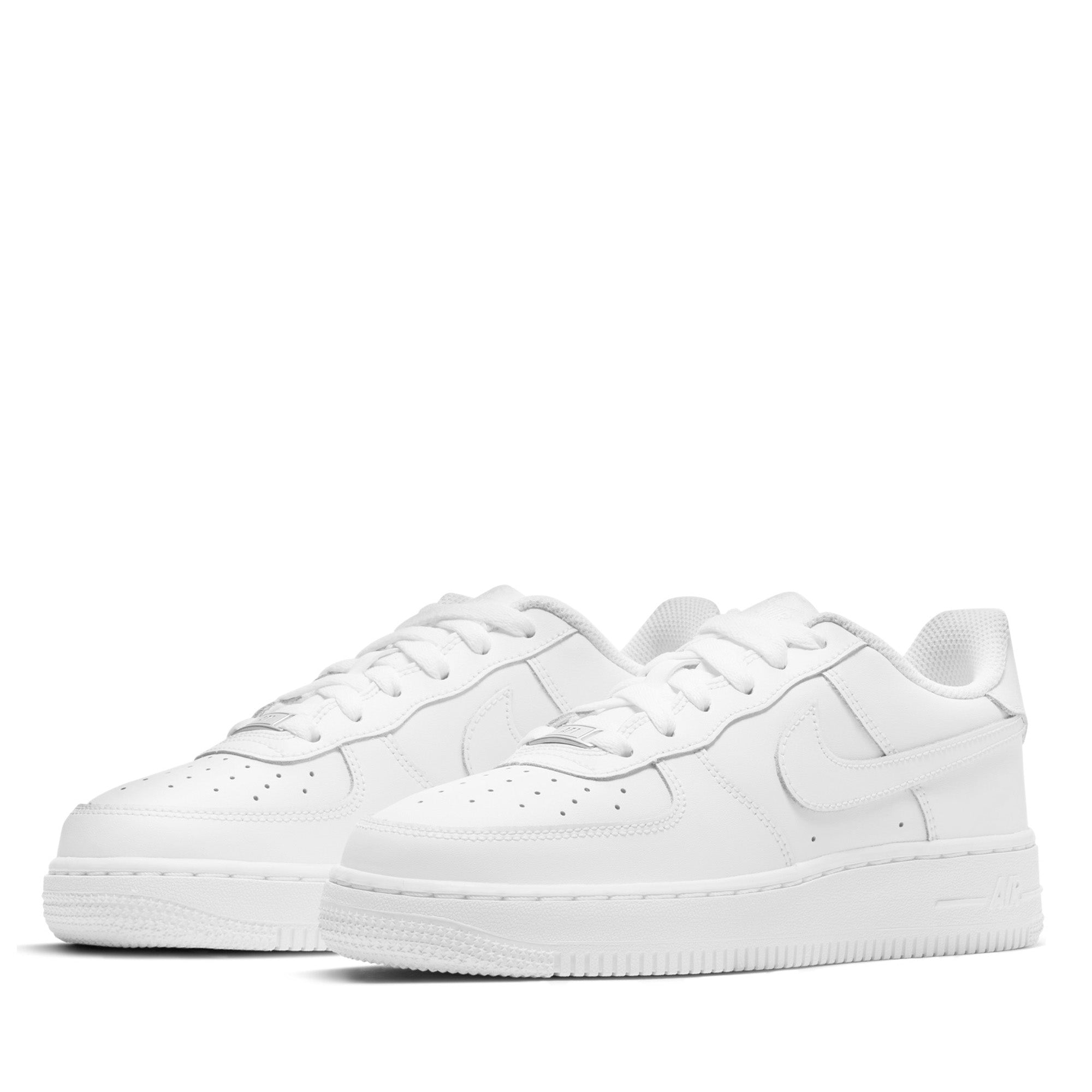 Nike Air Force 1 LE (GS) White Sneakers - Kids' Basketball Shoes for School & Casual Wear
