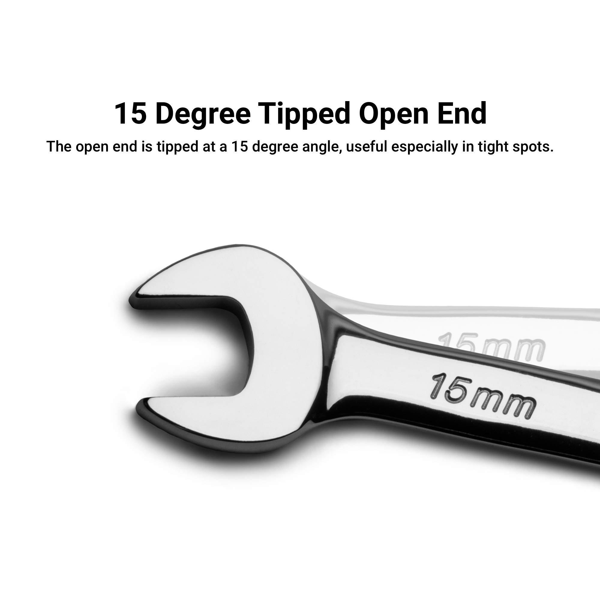 Capri Tools 14mm 12-Point Metric Combination Wrench - Chrome Plated (1-1314) - Perfect for Automotive Repair, Machinery Maintenance & DIY Projects