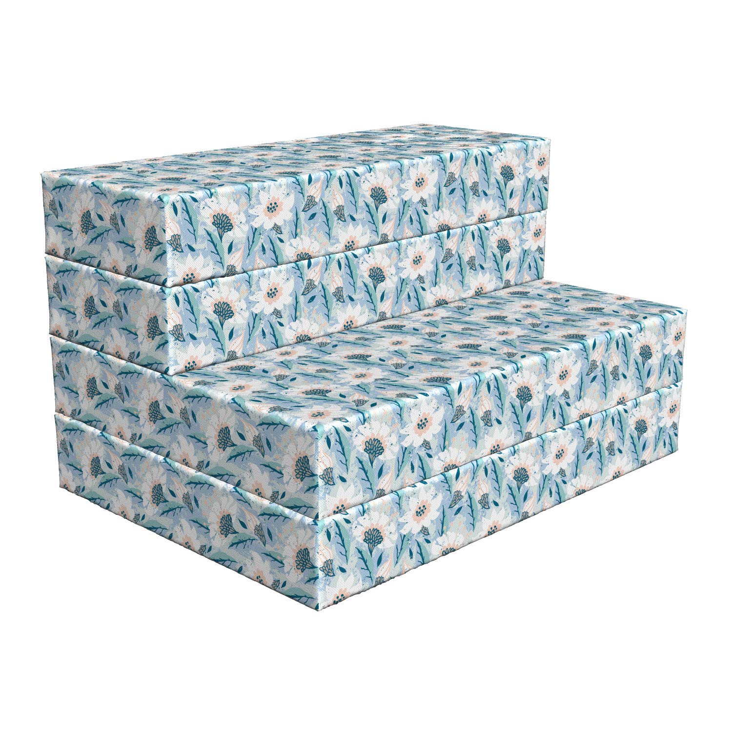 Ambesonne Floral Foldable Mattress - Blooming Tulips Design, 74.8
