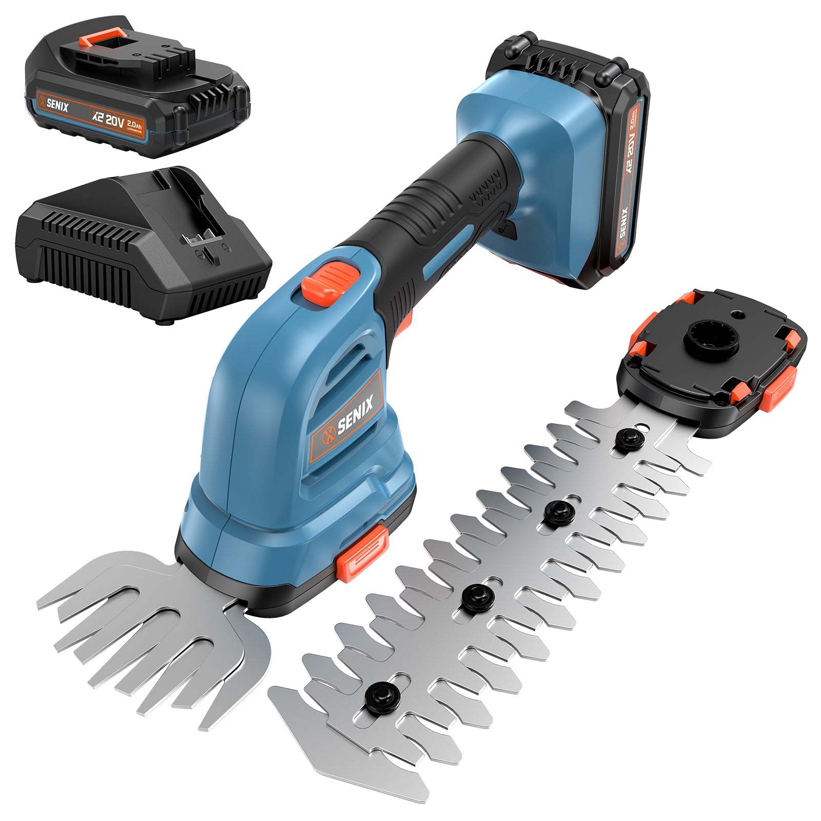 X2 20V Max Cordless Grass Shear & Shrubber with 2.0Ah Battery & Charger - Perfect for Lawn Trimming, Hedge Shaping & Garden Maintenance