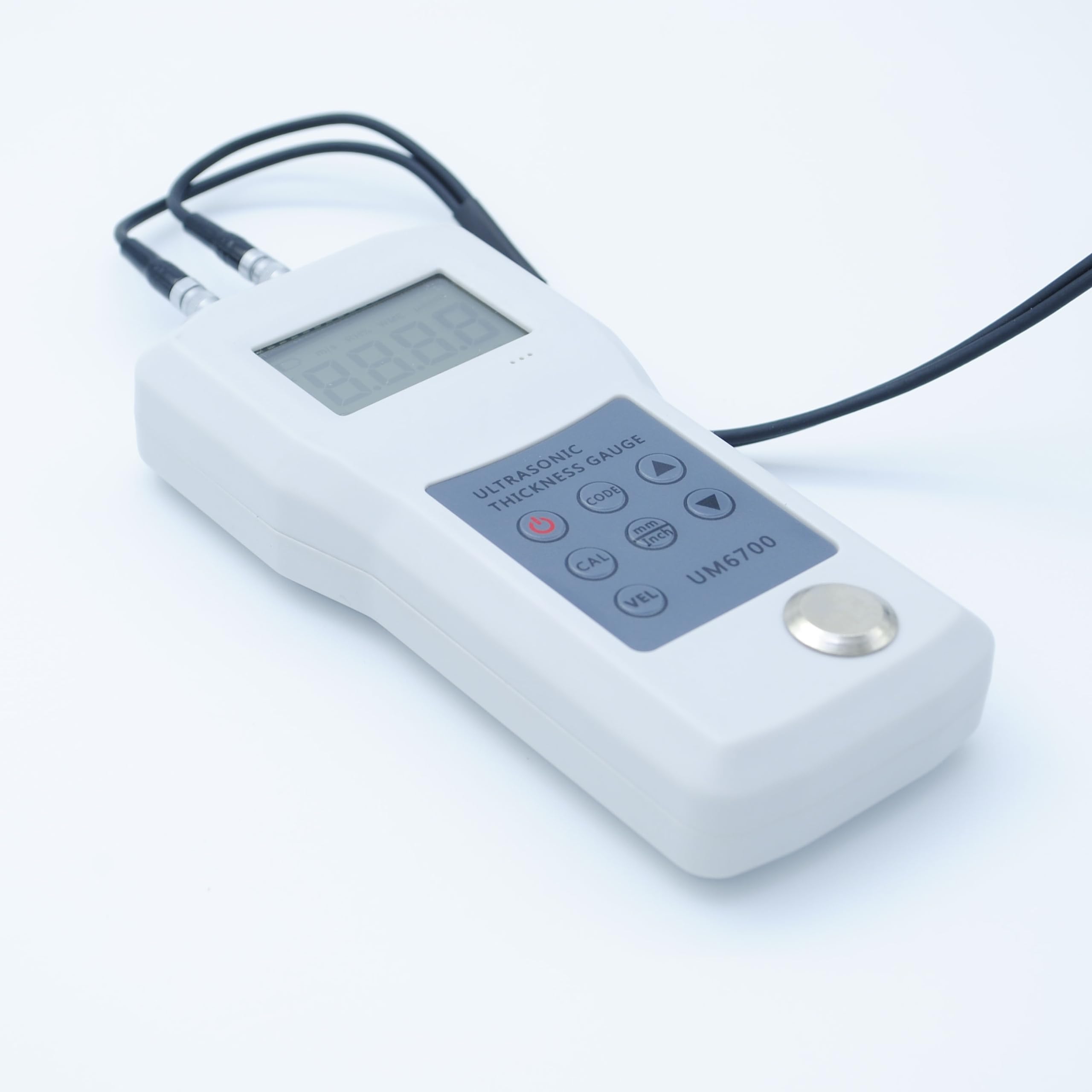 Ultrasonic Thickness Gauge Tester - 1.0 to 280mm Measuring Range, 0.1mm Resolution, Backlight LCD Display - Perfect for Metal, Plastic & Pipe Thickness Measurement in Industrial & Construction Applications