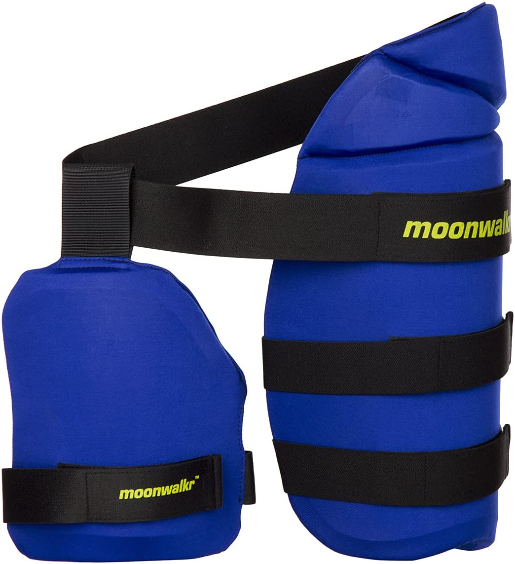 Moonwalkr Endos Adult Cricket Thigh Guards - Protective Leg Pads for Cricket Players - Perfect for Batting, Bowling & Fielding Practice