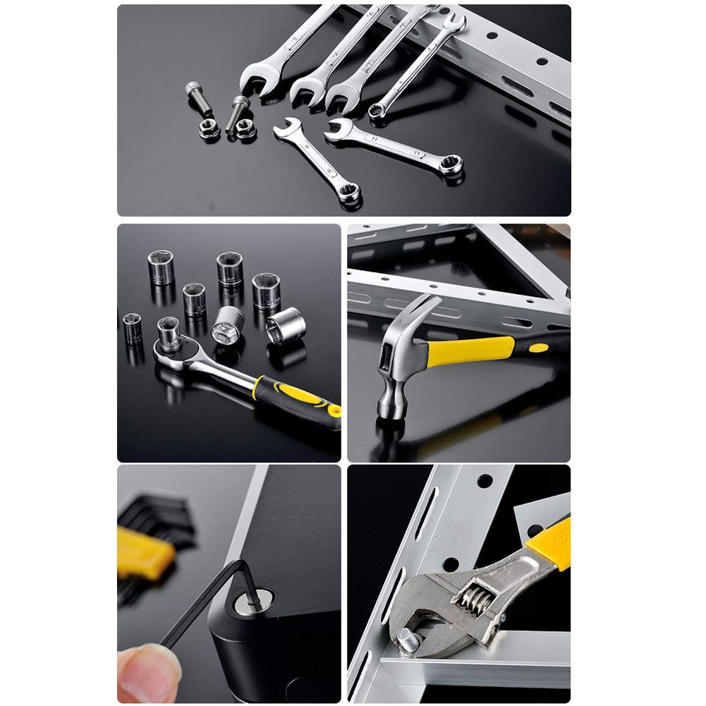108Pcs Home Tool Kit - Carbon Steel Hand Tool Set with High Hardness for Household Repair, DIY Projects & Maintenance | Includes Storage Box | Perfect for Home Renovation, Car Repair & Emergency Fixes