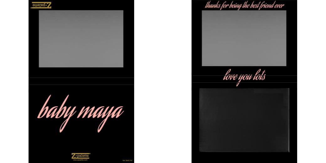 Custom Extra Large Z Palette - Magnetic Makeup Palette for Eyeshadows & Blush - Perfect for Professional Makeup Artists & Travel
