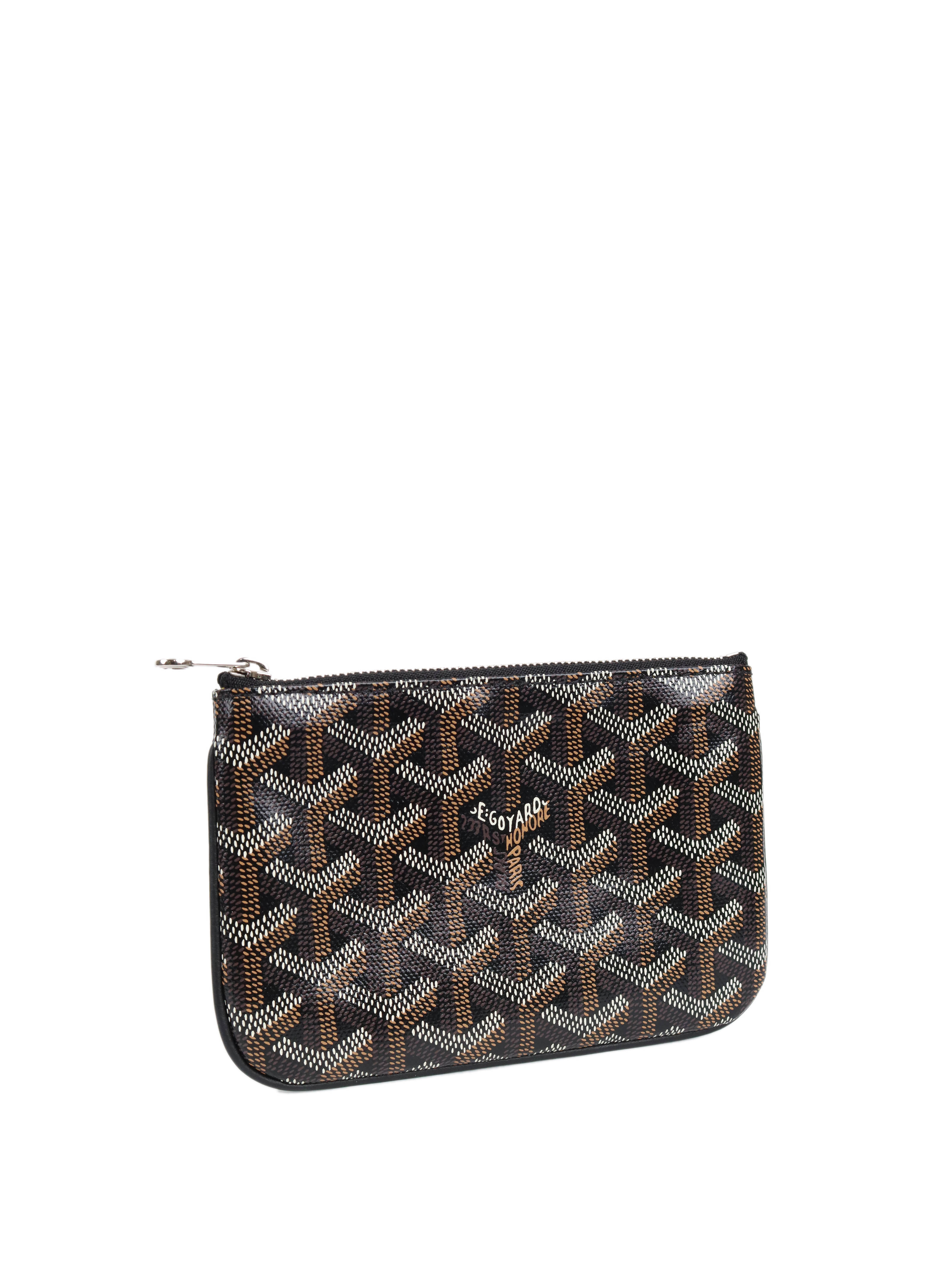 Goyard Black Senat Mini Wallet Purse - Compact Luxury Card Holder for Women & Men - Perfect for Everyday Use, Travel & Business