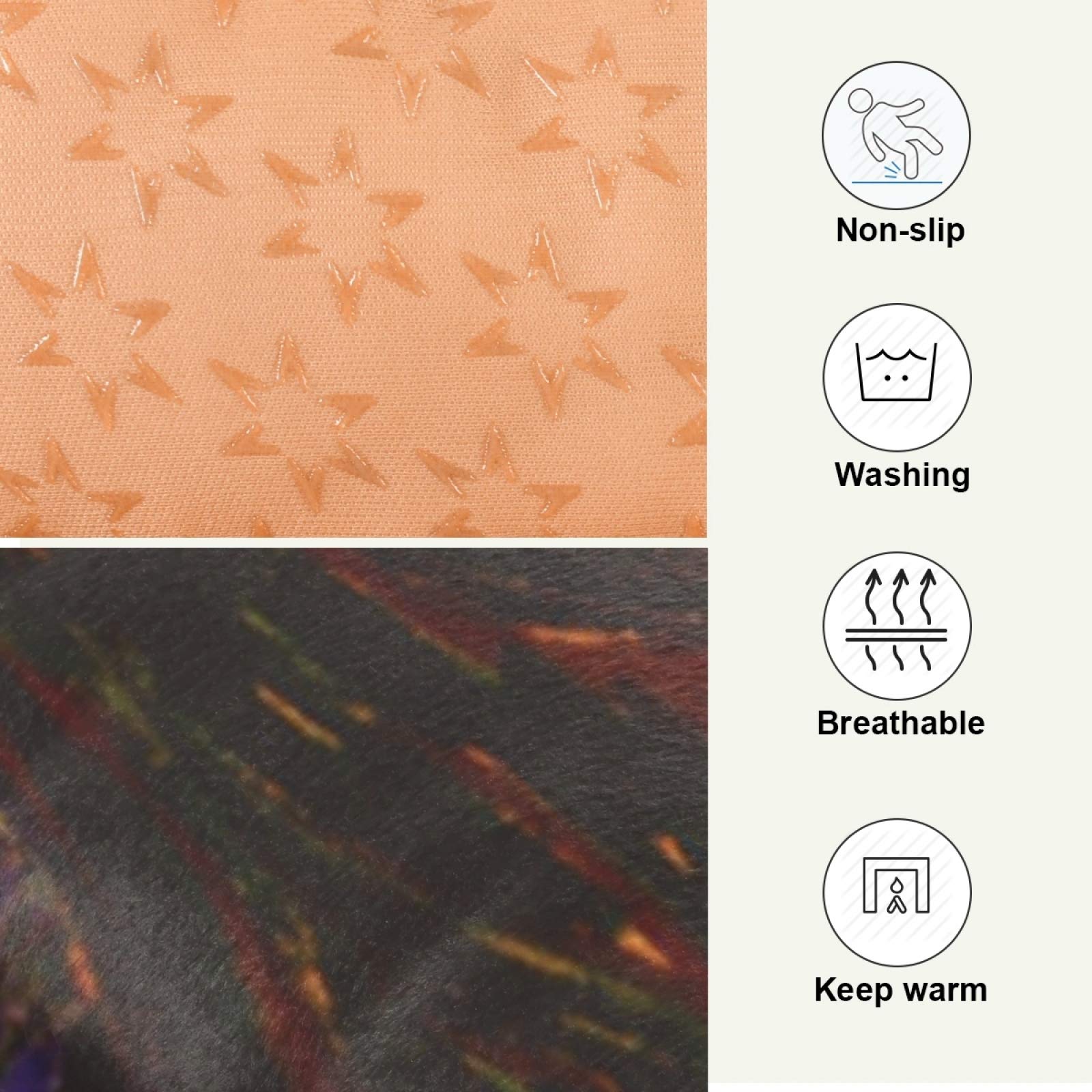 Van Gogh The Starry Night Pet Bed - Ultra Soft Rectangle Dog & Cat Bed for Small Medium Pets (24x18in) | Calming Comfort Bed for Puppies, Kittens | Perfect for Living Room, Bedroom & Pet Travel