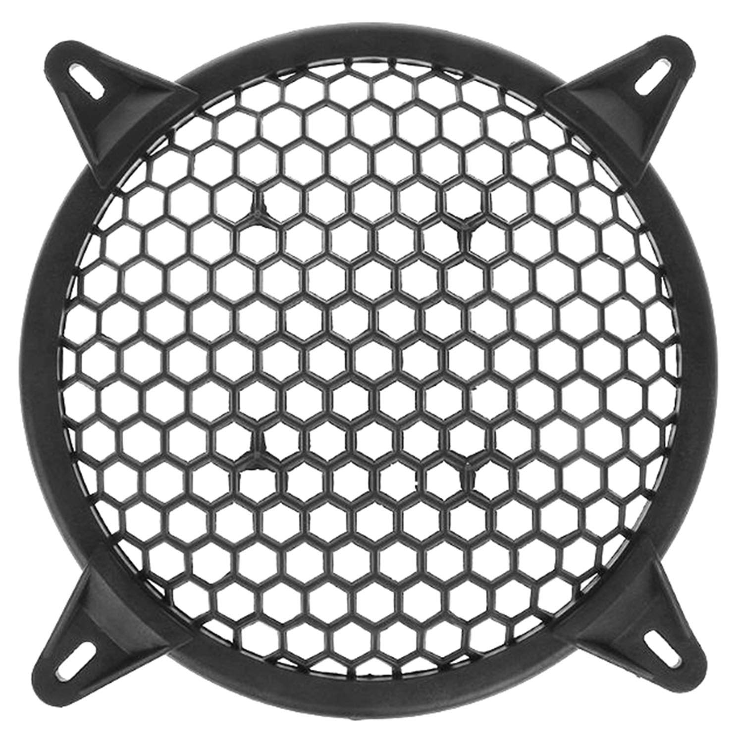 DGZZI 10-Inch Black Subwoofer Speaker Waffle Grill Guard Cover - Car & Home Audio Protection (256mm) - Perfect for Bass Speakers, Sound Systems, and Vehicle Audio Upgrades