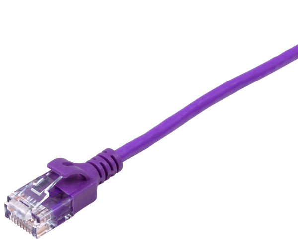 CAT6A Slim Patch Cable - Snagless Molded 10G Ethernet Cord, 28AWG Stranded UTP, 1.5ft for High-Speed Networking | Perfect for Home Office, Data Centers & Gaming Setup