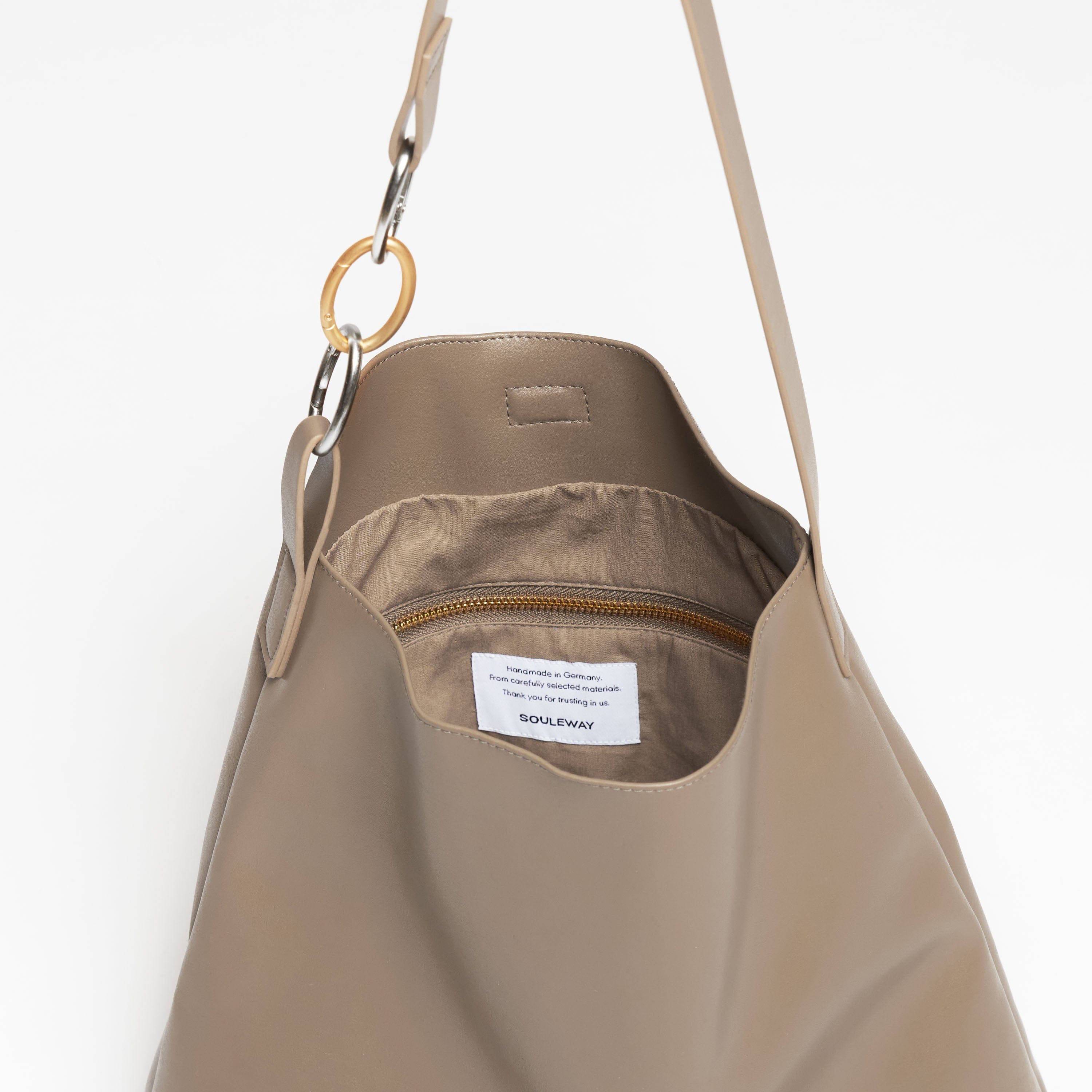 Oleatex Vegan Olive Leather Tote Bag - Eco-Friendly & Durable Mocha Brown Handbag for Women | Perfect for Work, Travel & Everyday Use