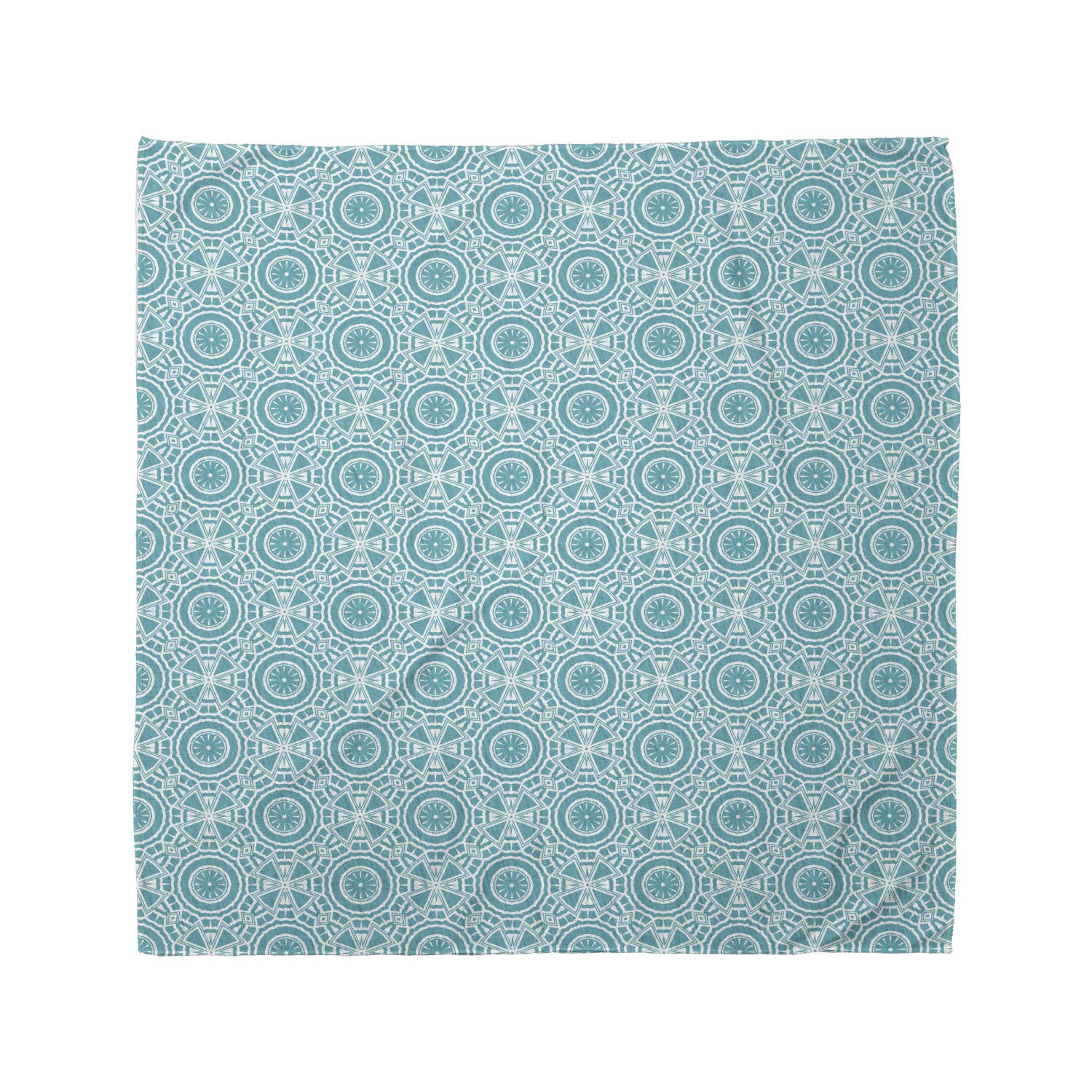 Ambesonne Boho Bandana Scarf - Modern Mandala Print Unisex Head Wrap & Neck Tie for Women Men - Yoga, Music Festival, Outdoor Activities Accessory
