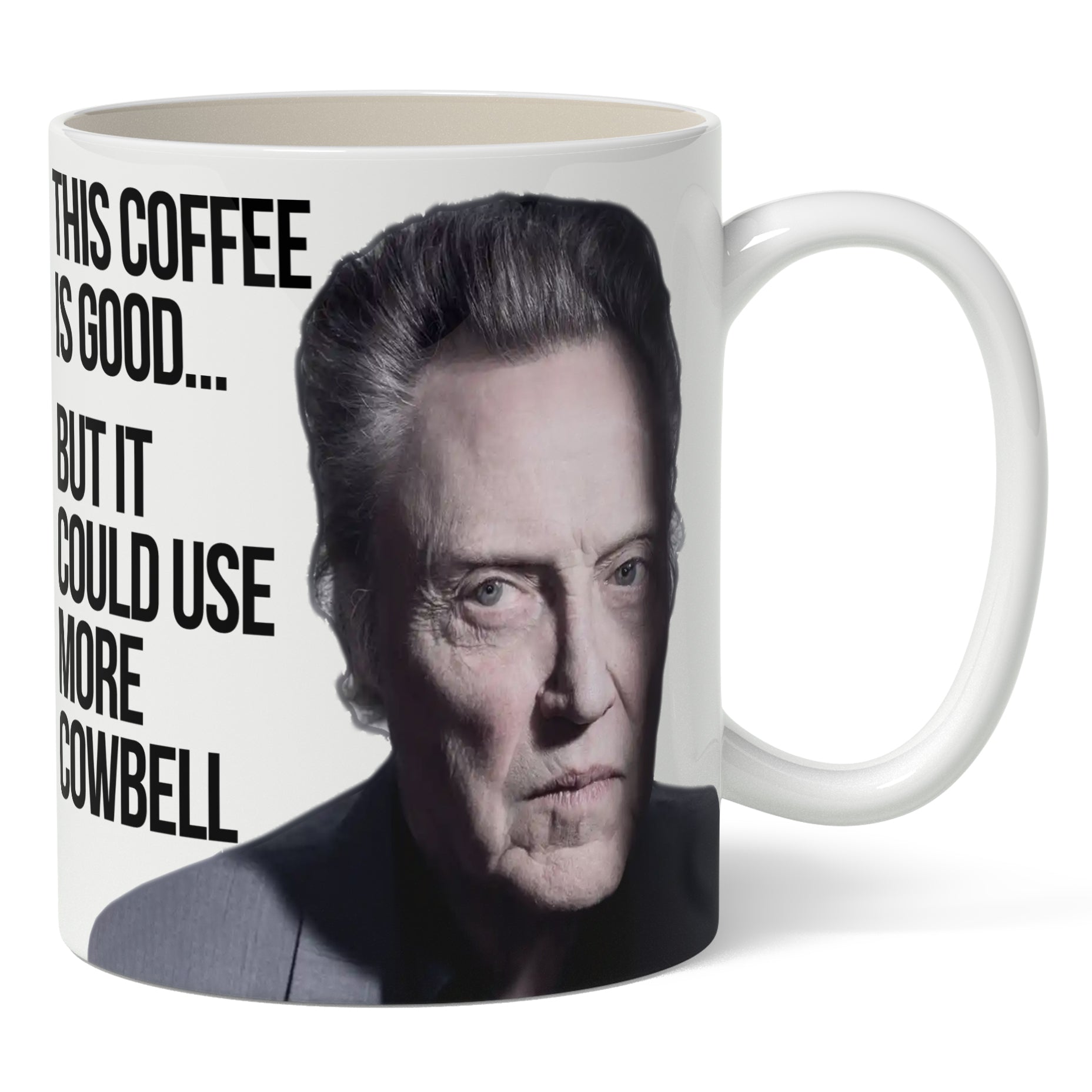 Christopher Walken More Cowbell Coffee Mug - Funny SNL Inspired Gift for Fans - Perfect for Office, Home & Coffee Lovers