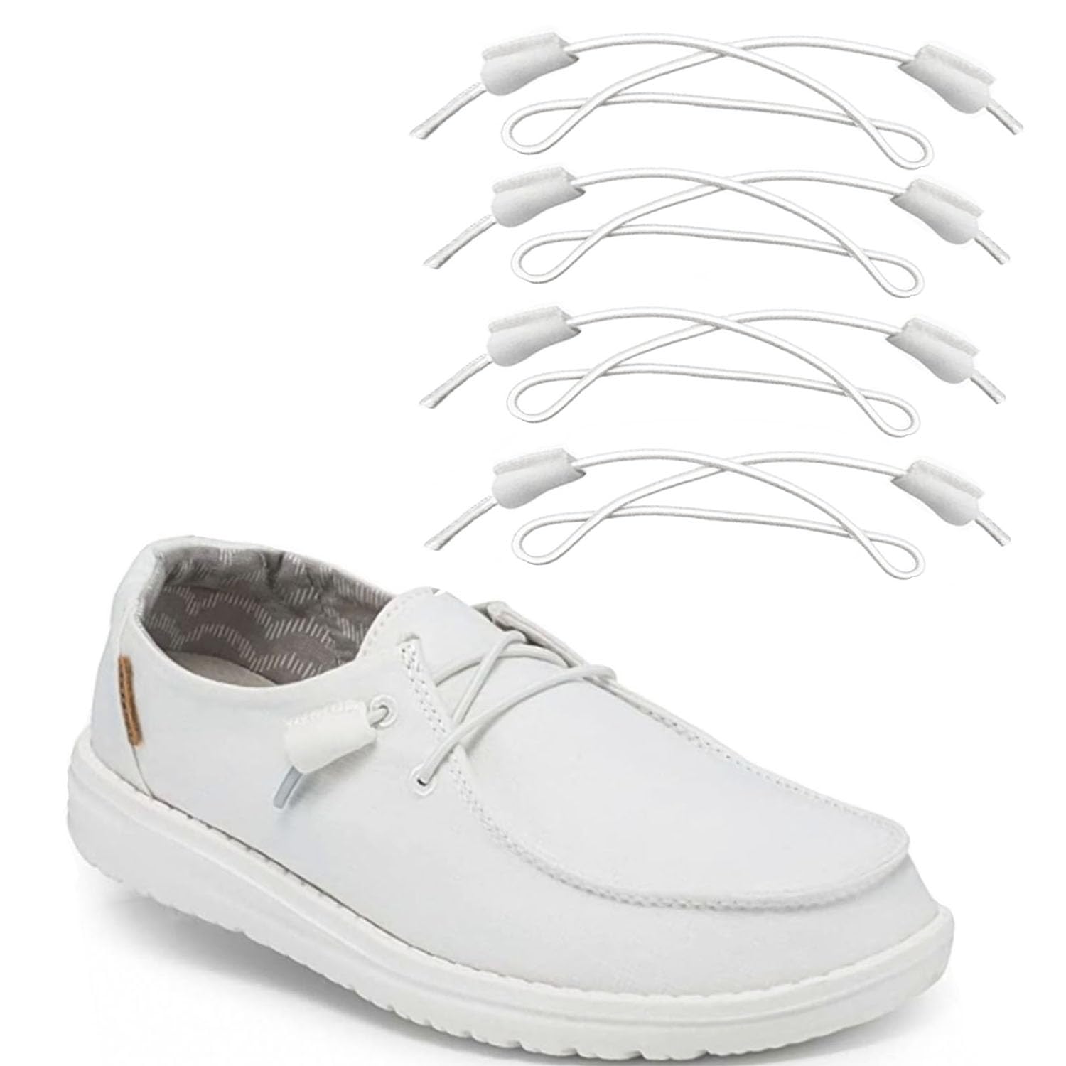 2-Pair Replacement Shoelaces for Hey Dude Shoes - Durable & Stylish Flat Cotton Laces | Perfect for Casual Wear, Work & Outdoor Activities