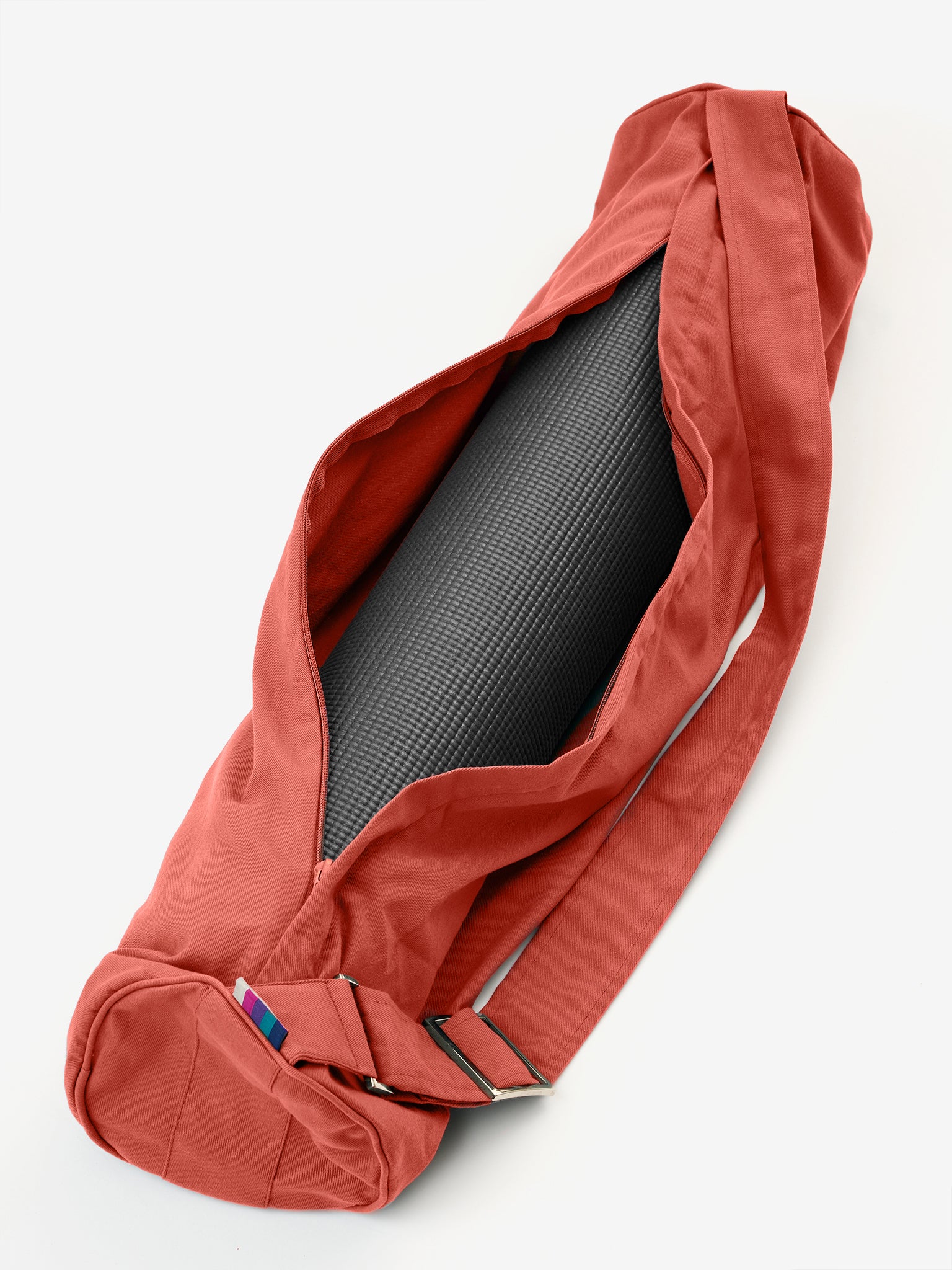 Organic Cotton Zip Up Yoga Bag for Women & Men - Eco-Friendly Yoga Mat Carrier with Pockets - Perfect for Gym, Studio & Travel
