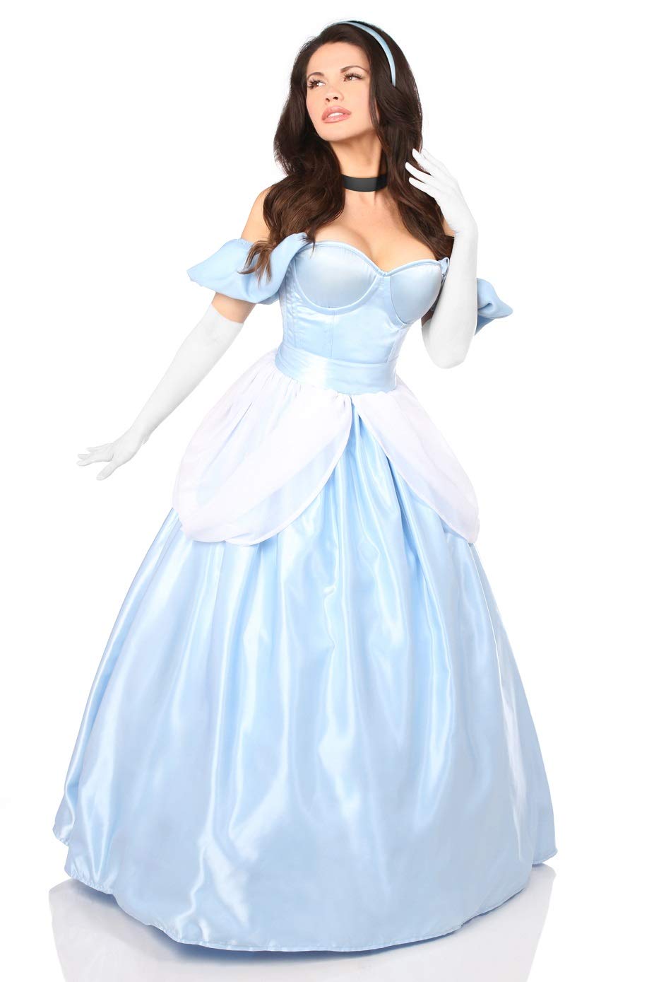 Elegant Daisy Corset for Women - 6-Piece Fairytale Princess Costume Set | Perfect for Cosplay, Halloween & Themed Parties
