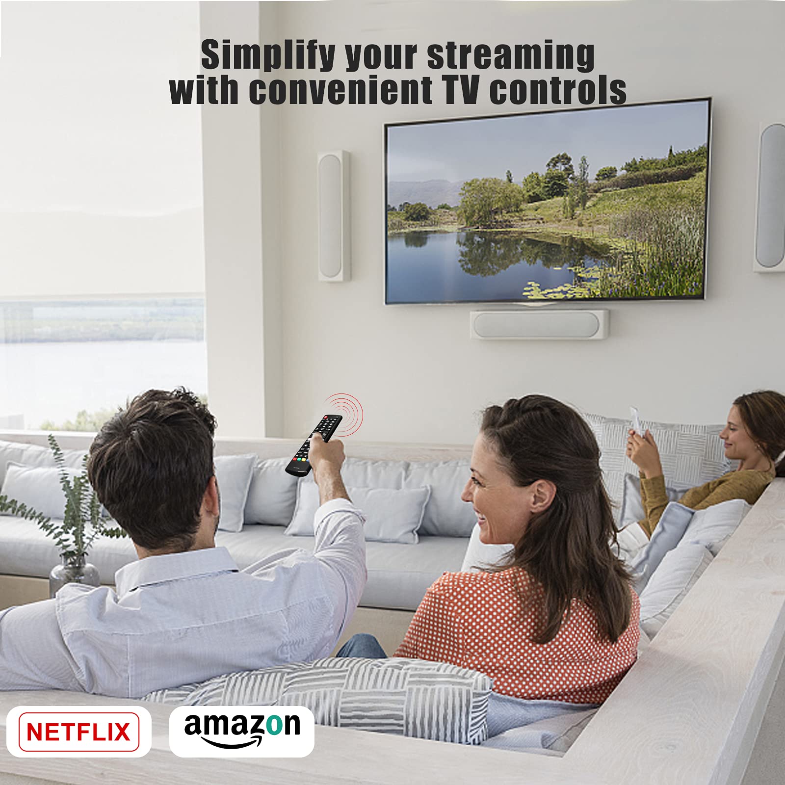 Universal Remote Control AKB75375604 for LG Smart TV, LCD, LED, 3D & HDTV - Compatible with Multiple LG TV Models | Perfect for Home Theater & Living Room Entertainment