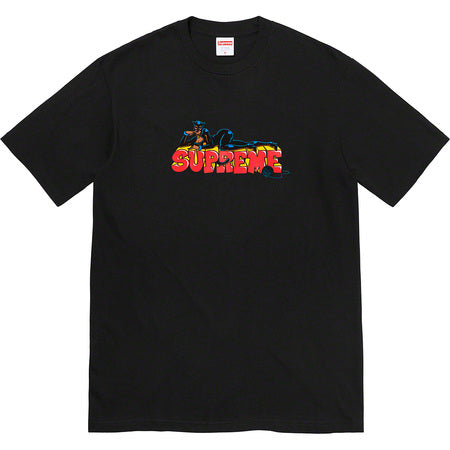 Supreme Catwoman Graphic T-Shirt - Black Cotton Tee for Women | Casual Streetwear & Superhero Fan Fashion