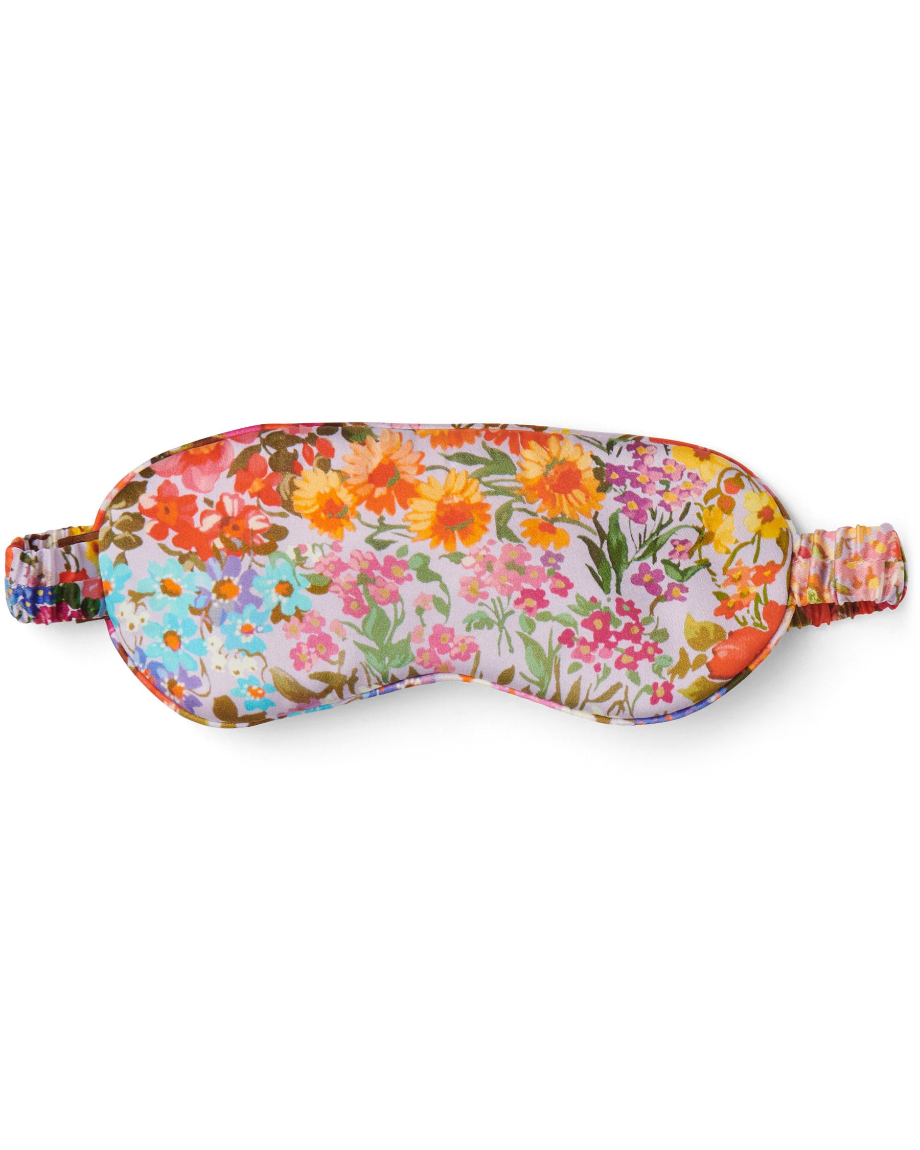 Forever Floral Lilac Silk Sleep Mask for Women - Soft & Comfortable Eye Cover for Sleeping, Travel & Relaxation