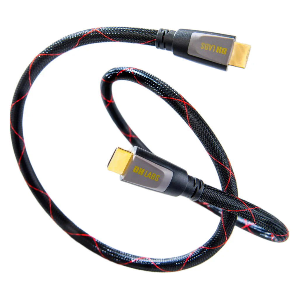 Premium DH Labs HDMI Silver 2.0B High-Speed Cable - 4K 60Hz, HDR, Ethernet - Perfect for Home Theater, Gaming & 4K TV Setup