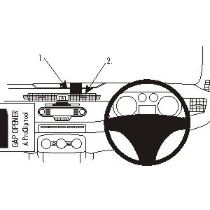 ClicOn No Holes Center Dash Mount for Alfa Romeo Giulietta (2010-2021) - Perfect for GPS, Phone & Dash Cam Installation - Secure & Damage-Free Car Accessory