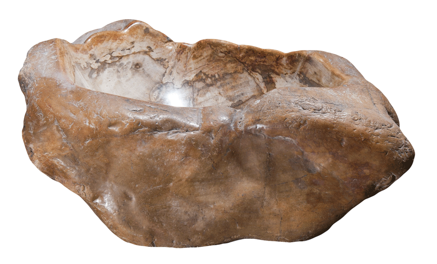 Natural Petrified Wood Sink - 20-25 Inch Bathroom Vanity - Unique Stone Basin for Rustic & Modern Home Decor - Perfect for Bathroom, Kitchen, or Outdoor Living Spaces