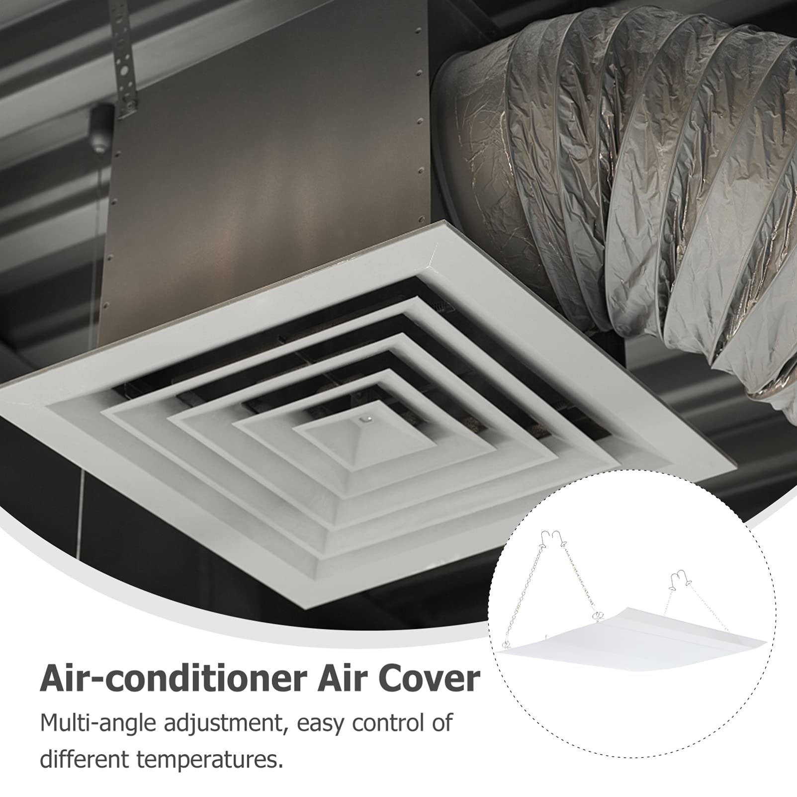 1PC Air Conditioner Windshield - Anti-Direct Blowing Baffle Board for AC Cooling - Perfect for Bedroom, Office & Home Use to Redirect Airflow Comfortably