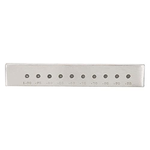 Professional Jewelry Wire Drawplate Tool - 10 Round Holes (0.55-1.0mm) for Gold & Silver Wire Drawing - Carbon Steel Jewelry Making Plate for DIY Crafts & Professional Jewelers