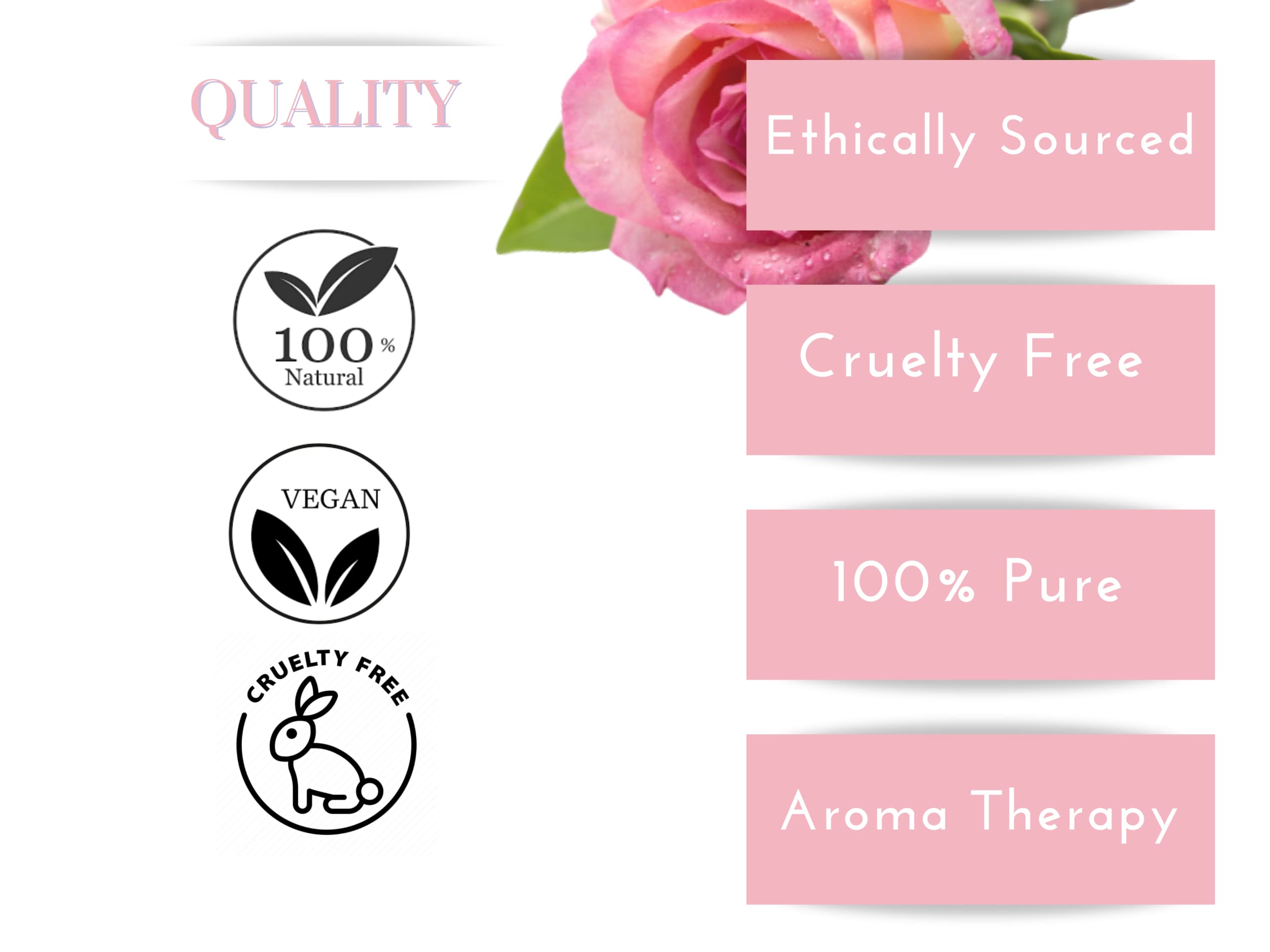 MARUTI 100% Pure Rose Essential Oil (10ml) - Undiluted, Organic, Cruelty-Free for Aromatherapy, Diffusers, Skin & Hair Care | Stress Relief, Mood Booster, Meditation Aid | Natural Fragrance for Home Spa & Wellness