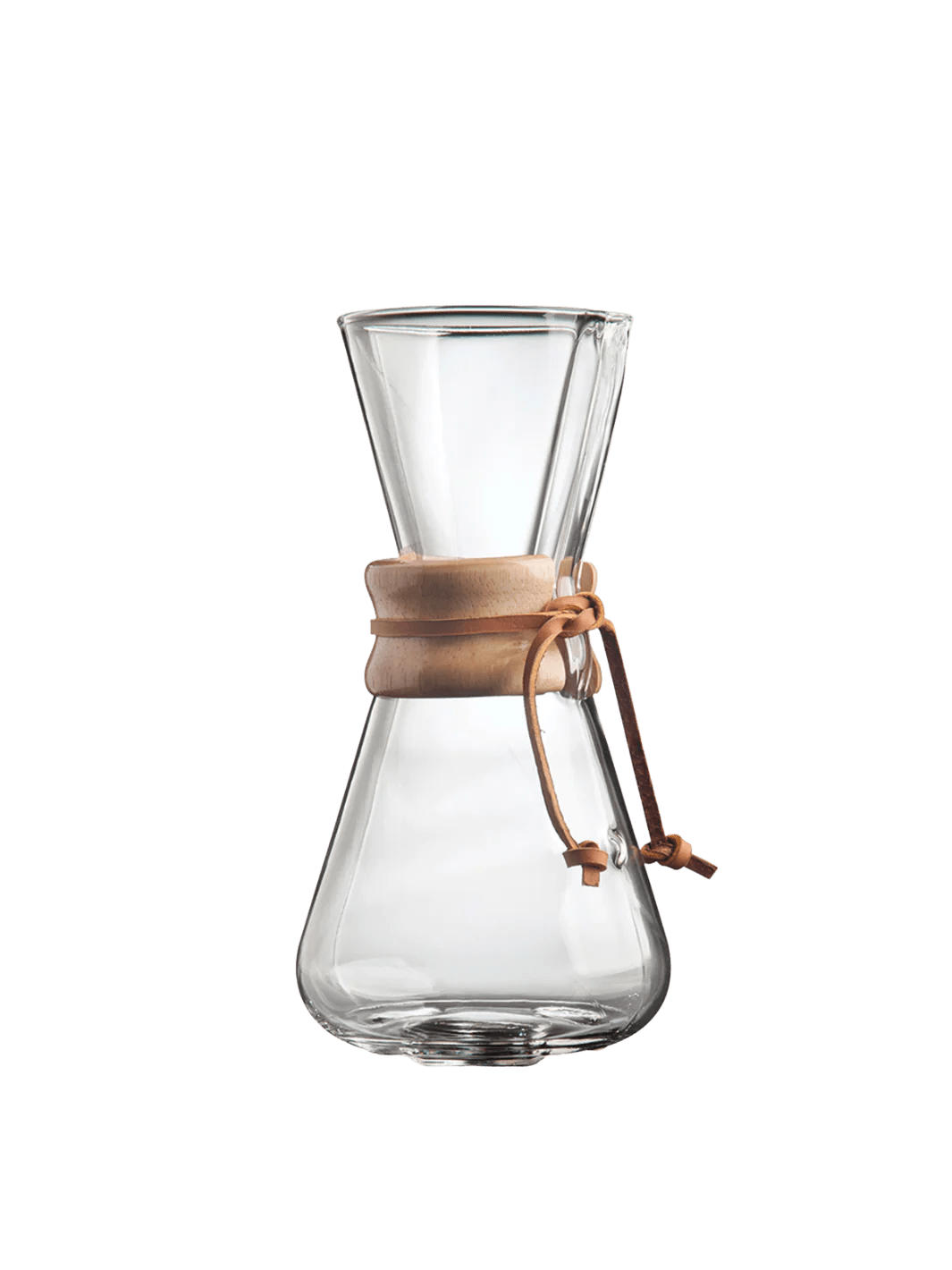 Chemex Three Cup Classic Coffee Maker - Pour Over Glass Coffeemaker for Home, Office & Camping - Perfect for Specialty Coffee Lovers & Baristas