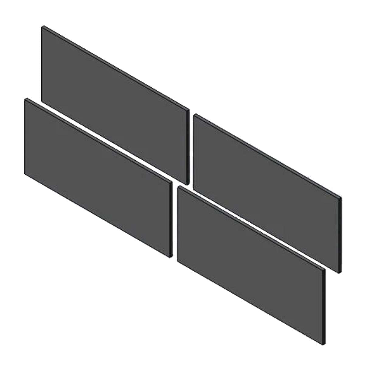 Yakima Overhaul HD & Outpost HD Replacement J-Clamp Pad Set of 4 (8881010) - Heavy Duty Roof Rack Accessories for Truck & SUV Cargo Carriers - Perfect for Road Trips, Camping & Outdoor Adventures