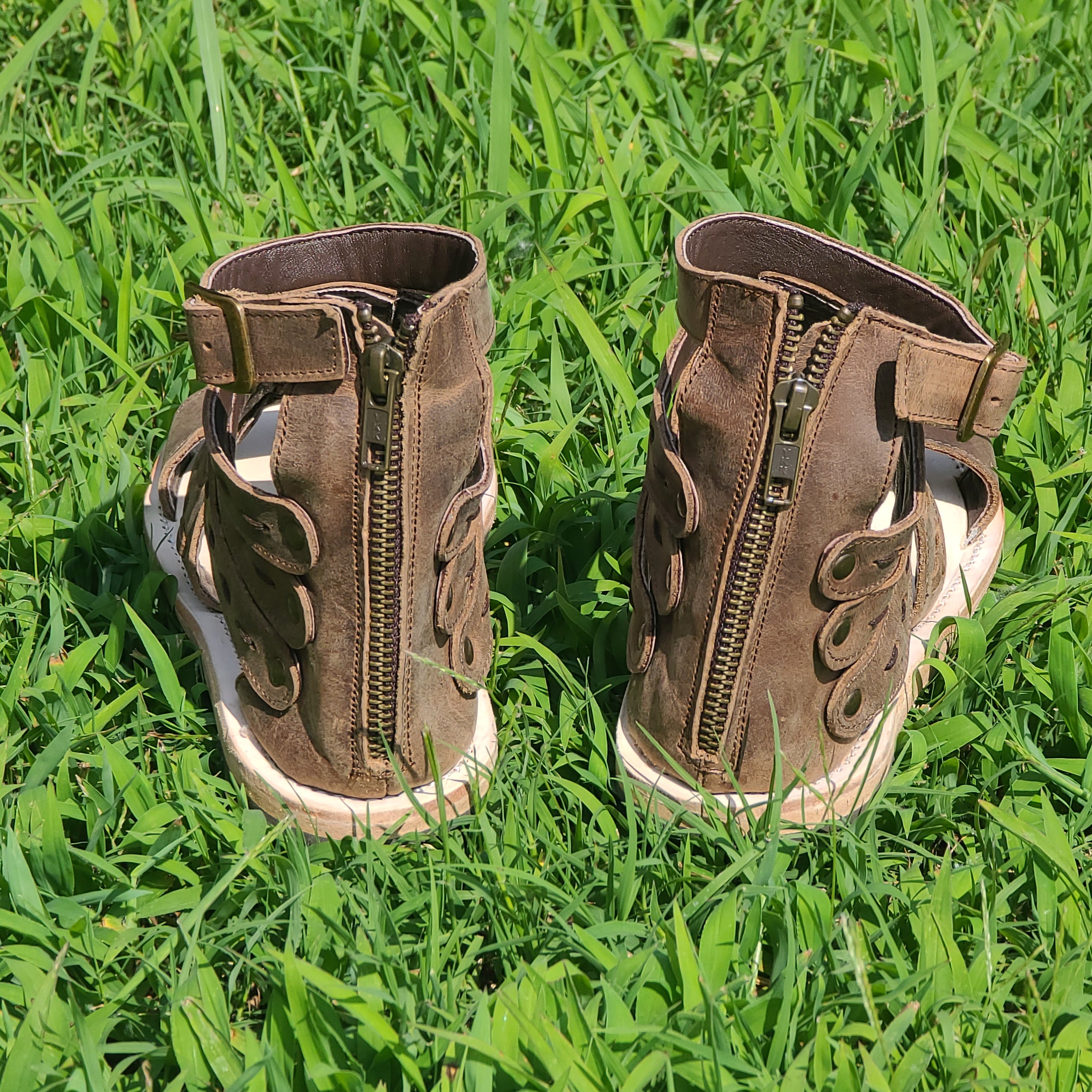 Agave Sky Gabriella Sandal - Women's Comfortable Boho Leather Sandals with Adjustable Straps | Perfect for Beach, Vacation & Summer Outfits
