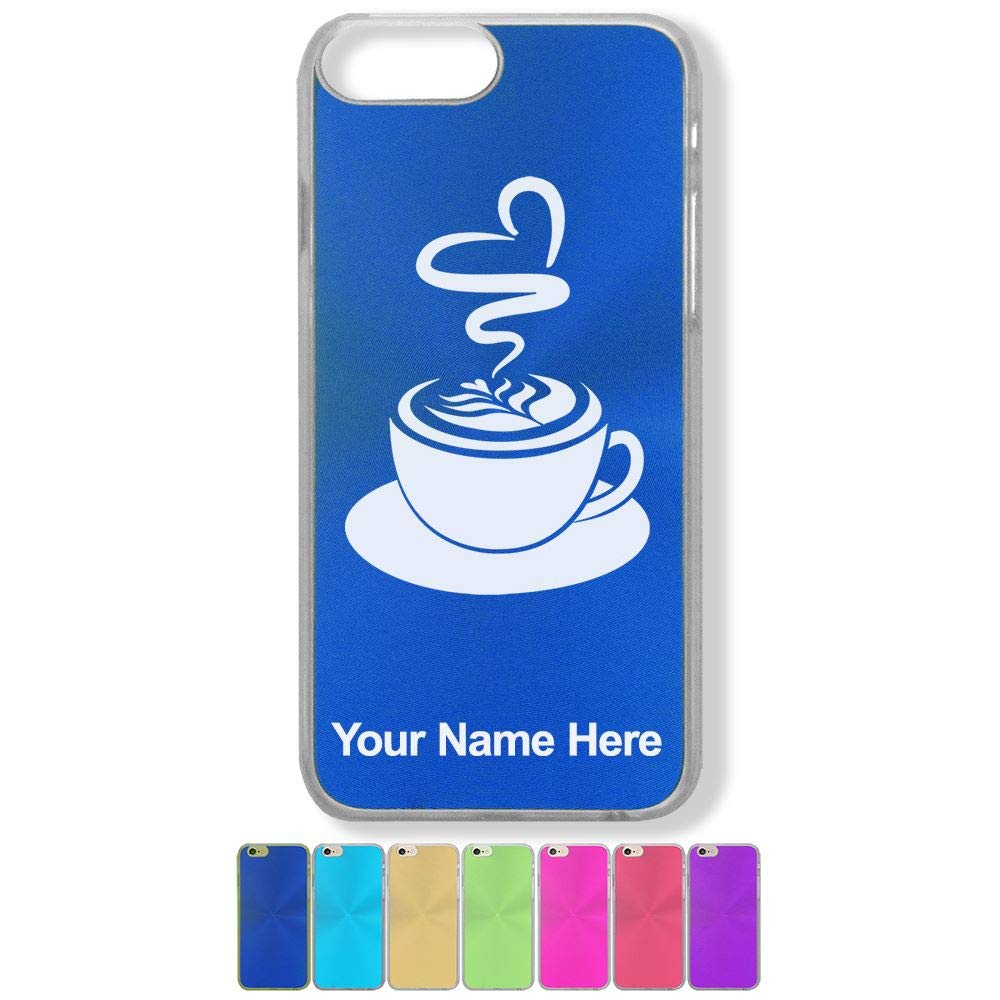 LaserGram iPhone 7 Plus & 8 Plus Case with Custom Engraving - Premium Coffee Themed Phone Cover for Protection & Style | Perfect Gift for Coffee Lovers, Office Use & Daily Life