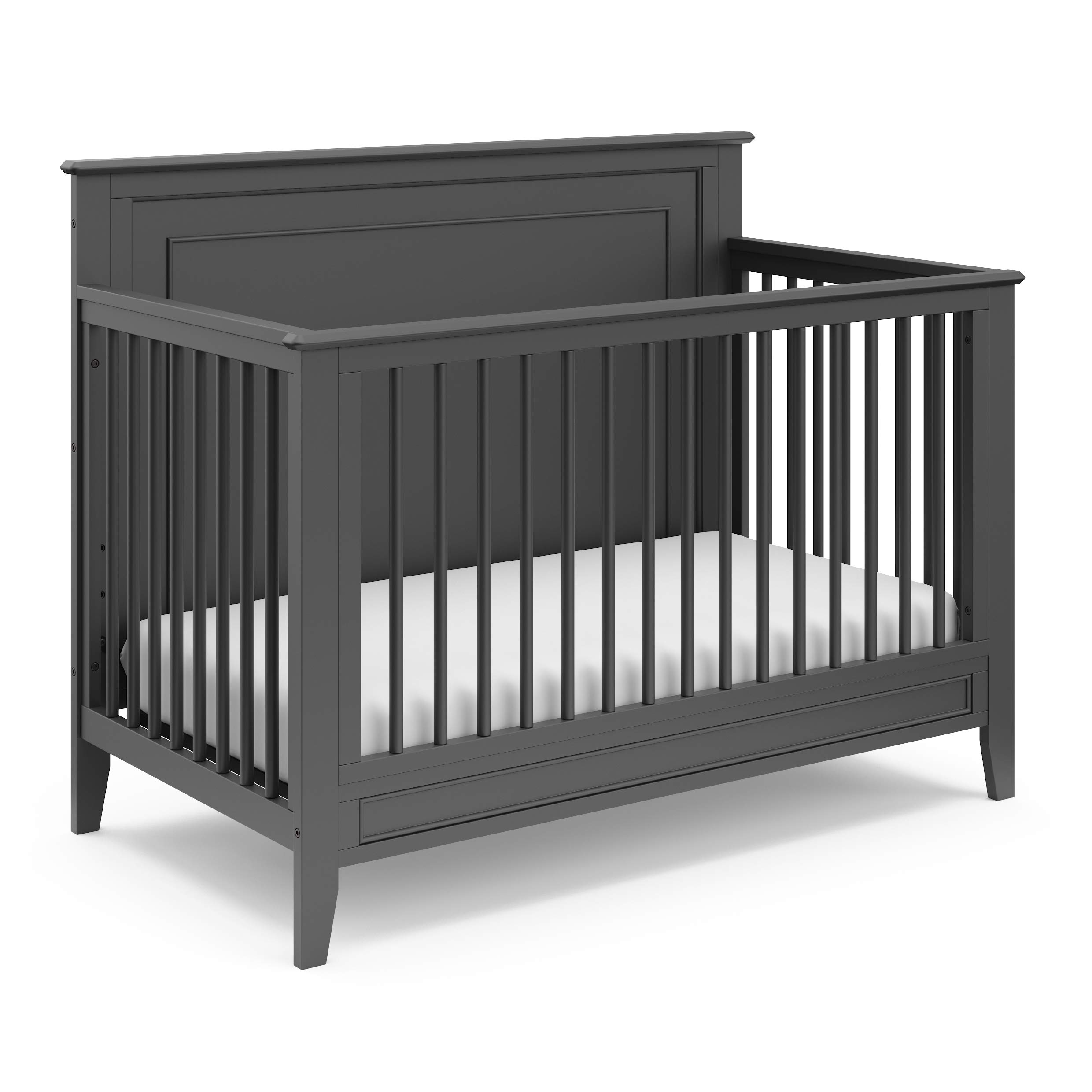 Storkcraft Solstice 5-in-1 Convertible Crib - GREENGUARD Gold Certified | Nursery & Kids Room