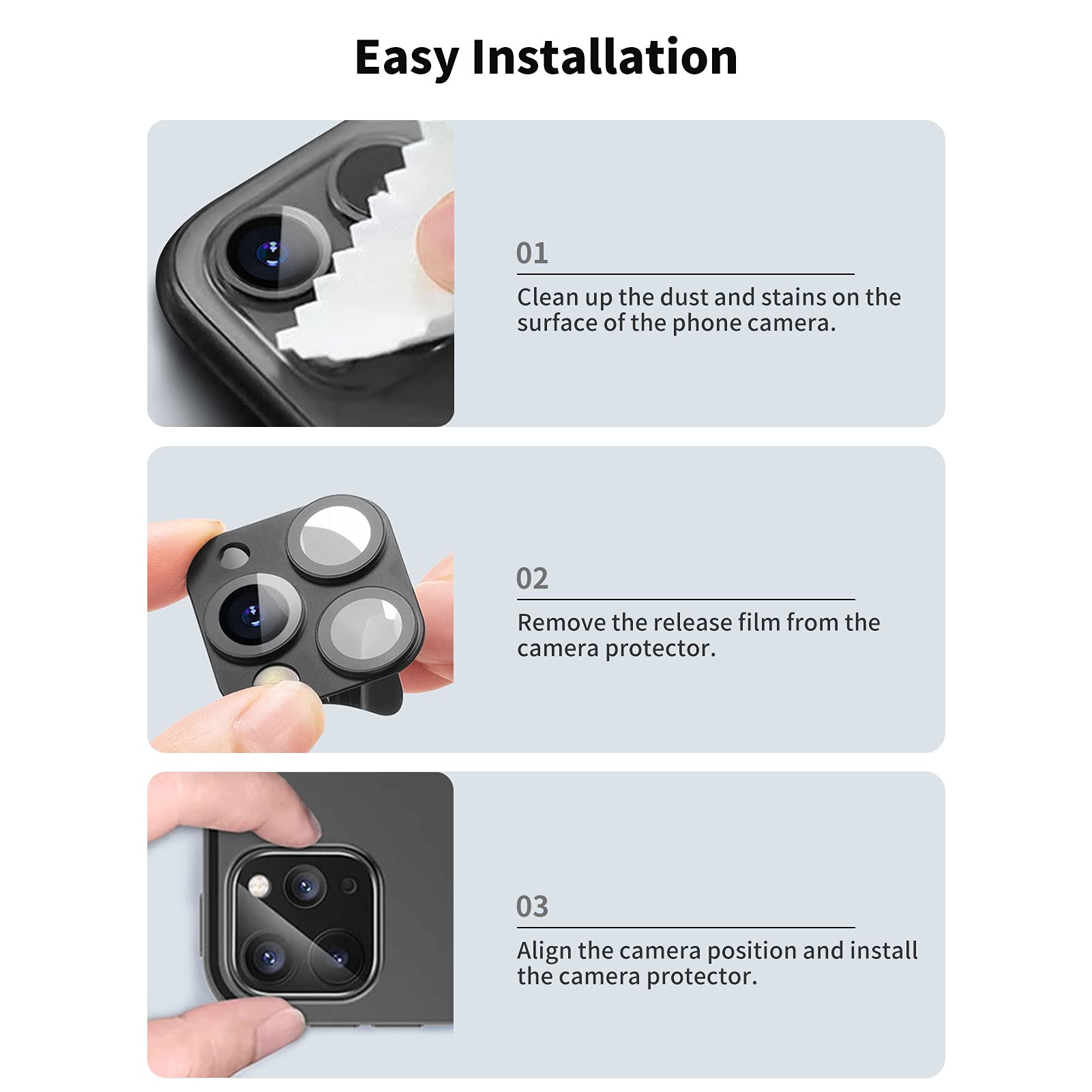 LucBuy Ultra Thin Clear Tempered Glass Camera Lens Protector for iPhone XR/11 - Anti-Scratch Rear Lens Cover Film | Perfect for Outdoor Photography & Travel Protection
