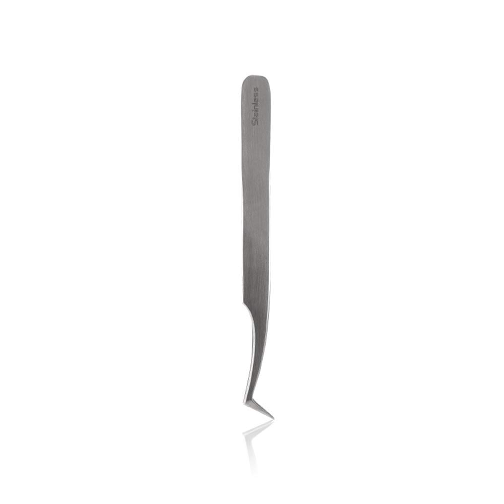 Lash FX Angled Eyelash Extension Tweezers - Professional Lash Tweezers for Precise Application - Perfect for Salon, DIY & Home Use