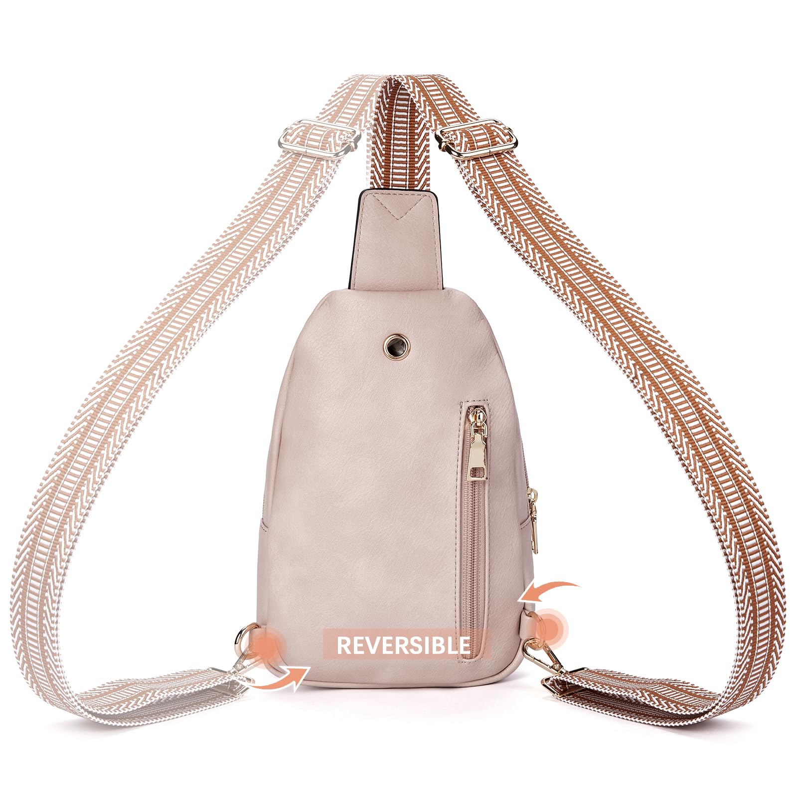 BOSTANTEN Genuine Leather Sling Bag for Women - Small Crossbody Purse, Waist Fanny Pack & Shoulder Chest Bag - Perfect for Travel, Shopping, and Everyday Use