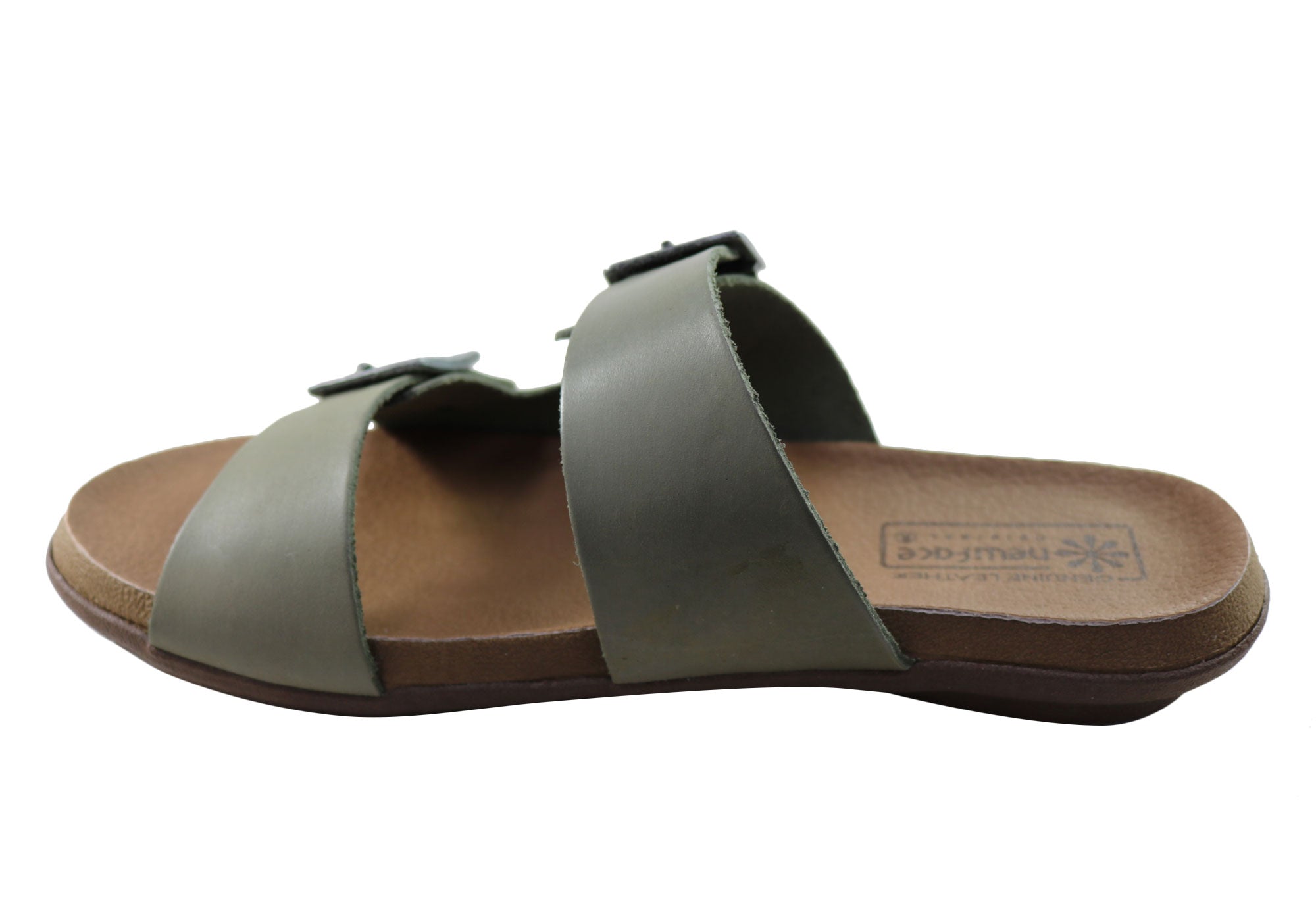 Silvan Women's Comfort Leather Slides Sandals - Soft Brazilian Leather - Perfect for Home, Poolside & Summer Outings